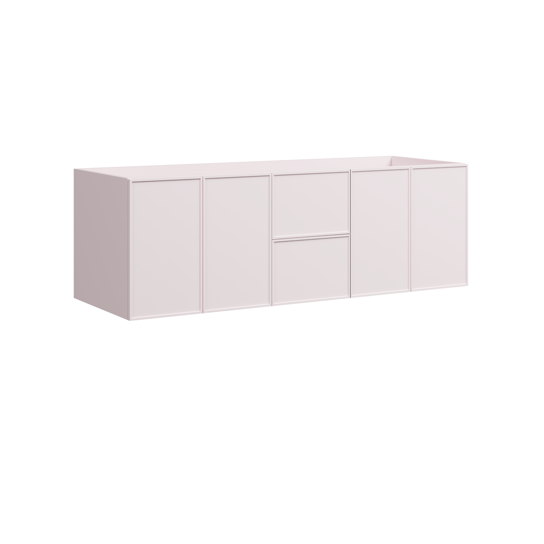 Timberline Natick 60" x 21" x 20" Wall Mounted Double Vanity by Timberline