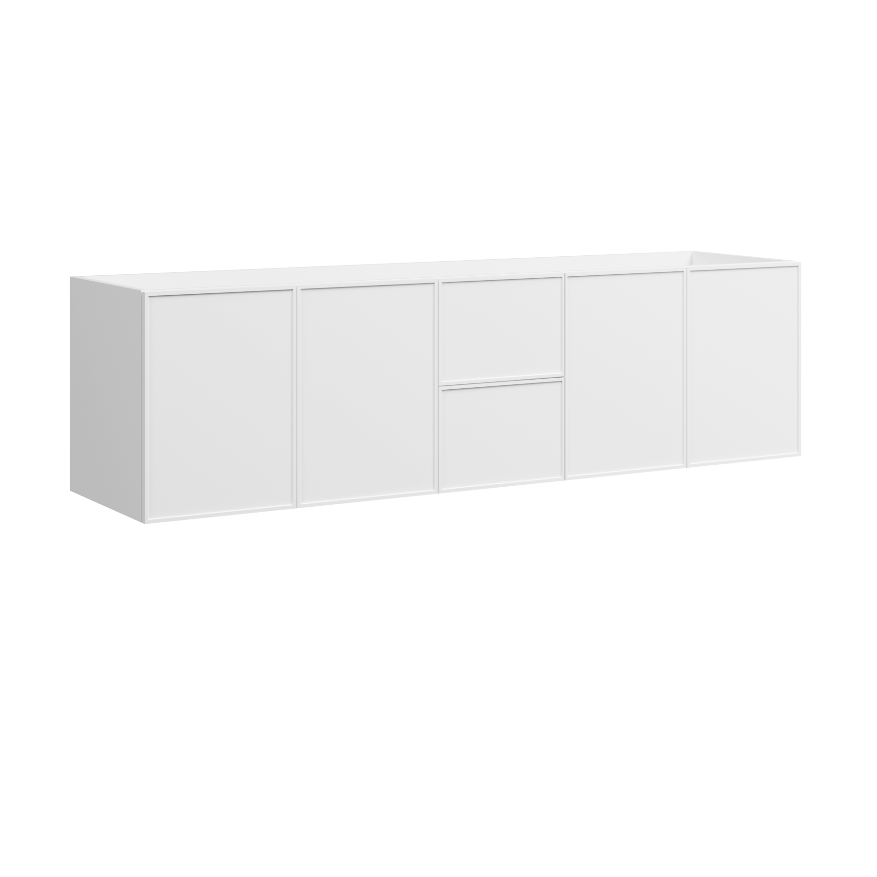 Timberline Natick 72" x 18" x 20" Wall Mounted Double Vanity by Timberline