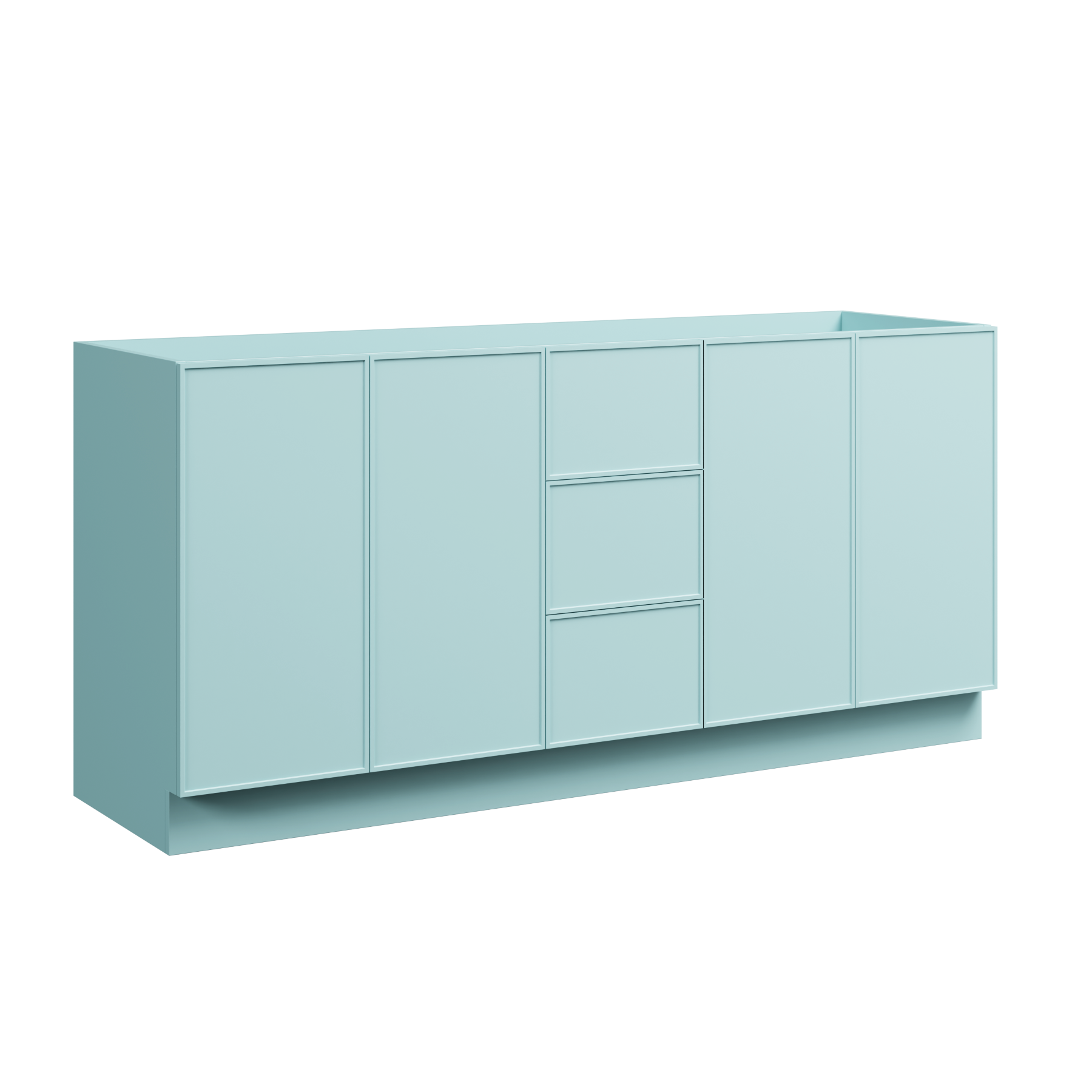 Timberline Natick 72" x 21" x 34.5" Floor Standing Double Vanity