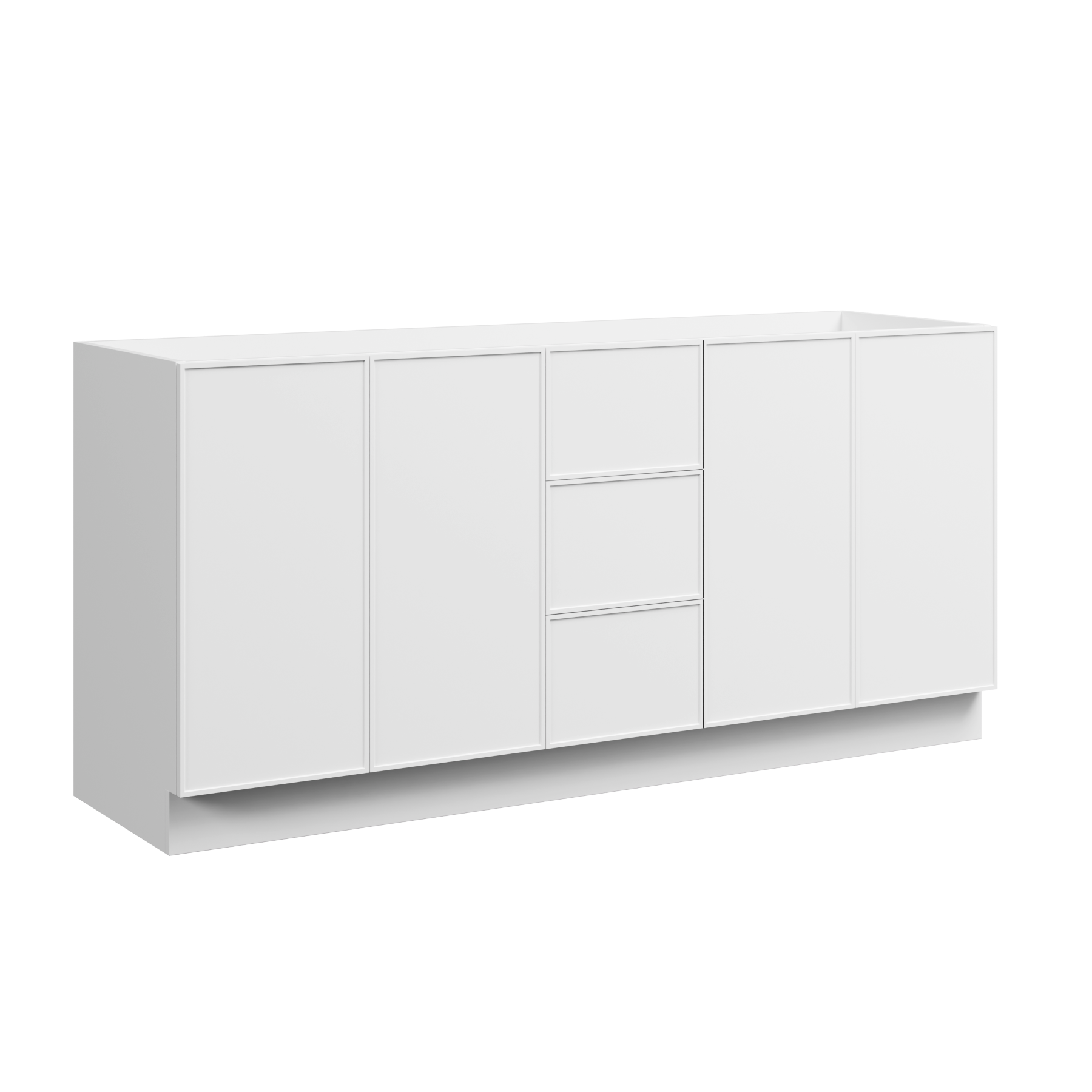 Timberline Natick 72" x 21" x 34.5" Floor Standing Double Vanity