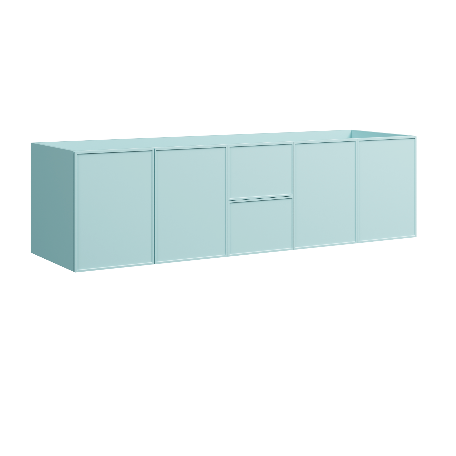 Timberline Natick 72" x 21" x 20" Wall Mounted Double Vanity by Timberline