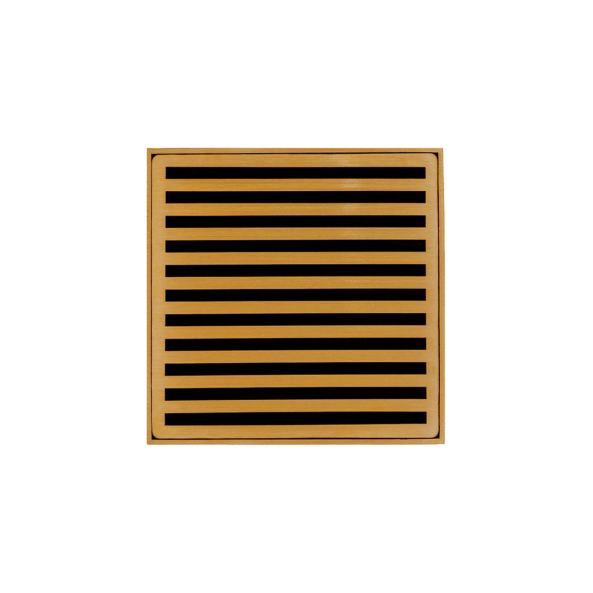 Infinity Drain 4" x 4" NDB 4 Complete Kit with Lines Pattern Decorative Plate with ABS Bonded Flange Drain Body, 2", 3" and 4" Outlet by Infinity Drain