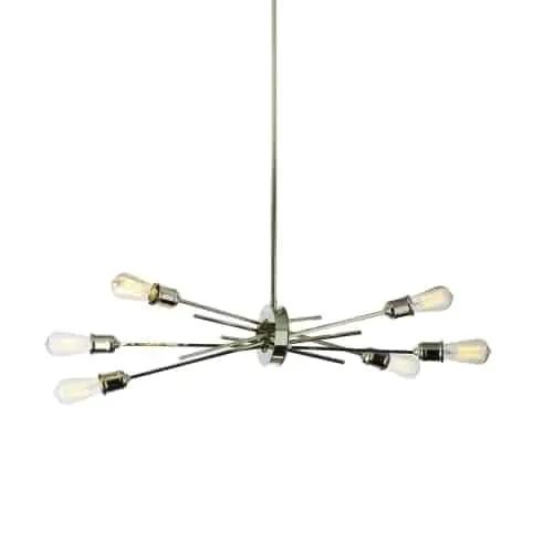 Dainolite 6 Light Incandescent Horizontal Pendant by Dainolite