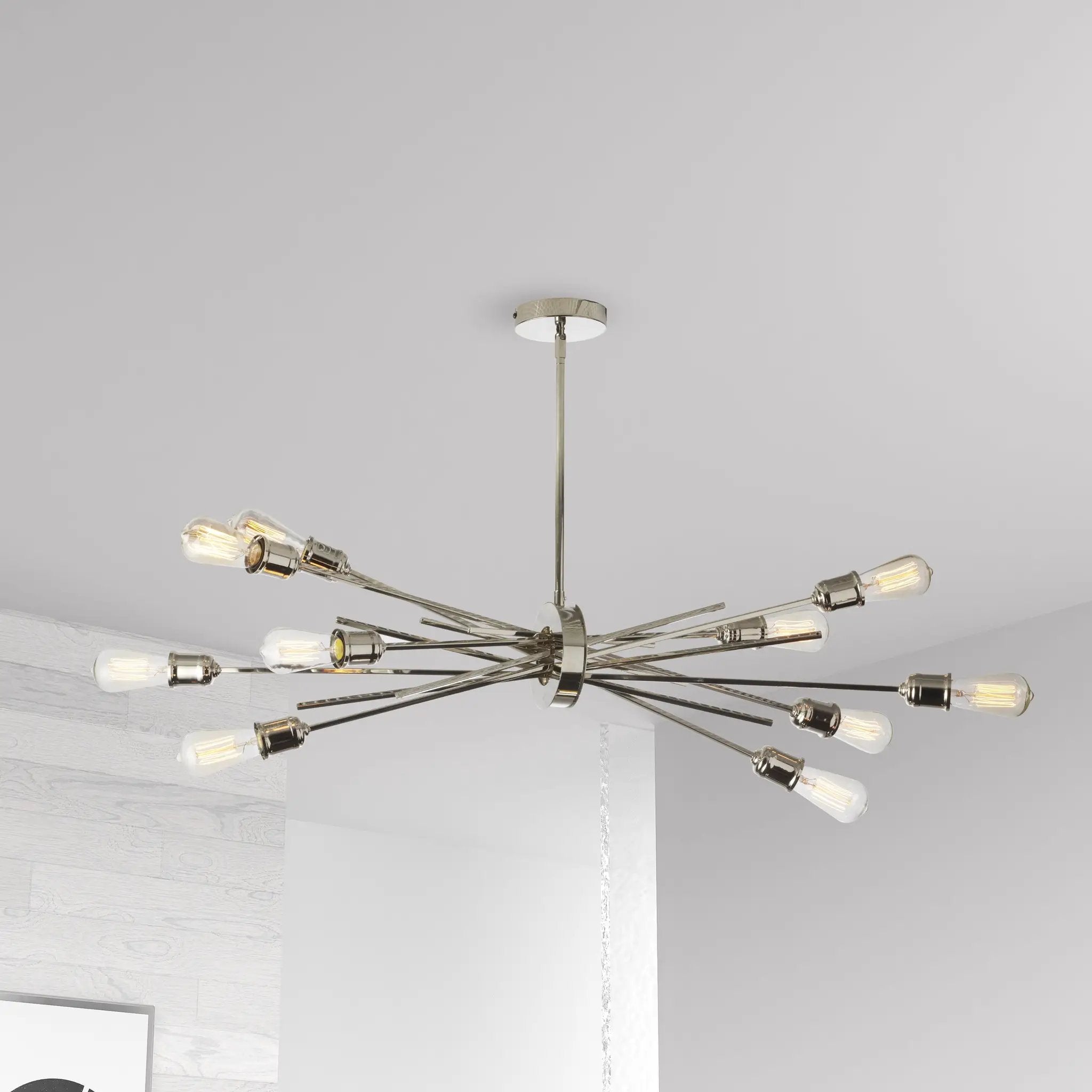 burnished chrome pendants