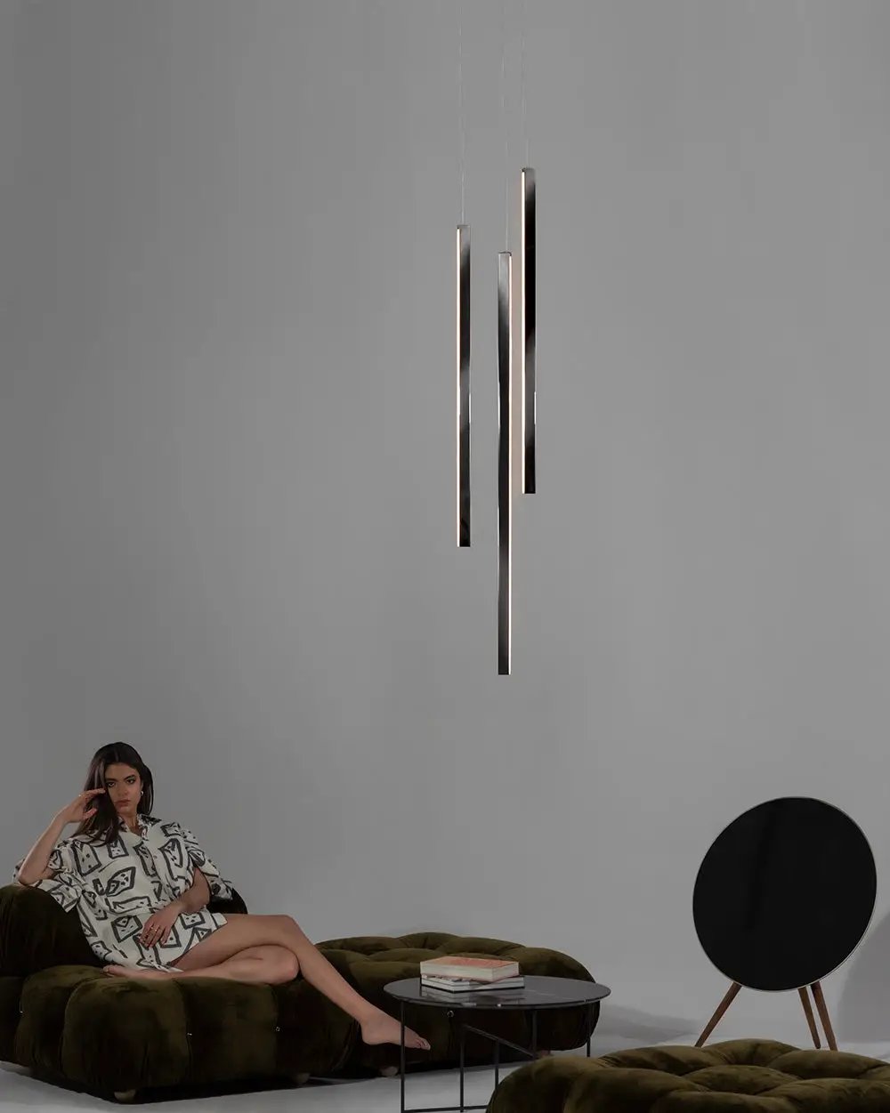 dark matt chandelier