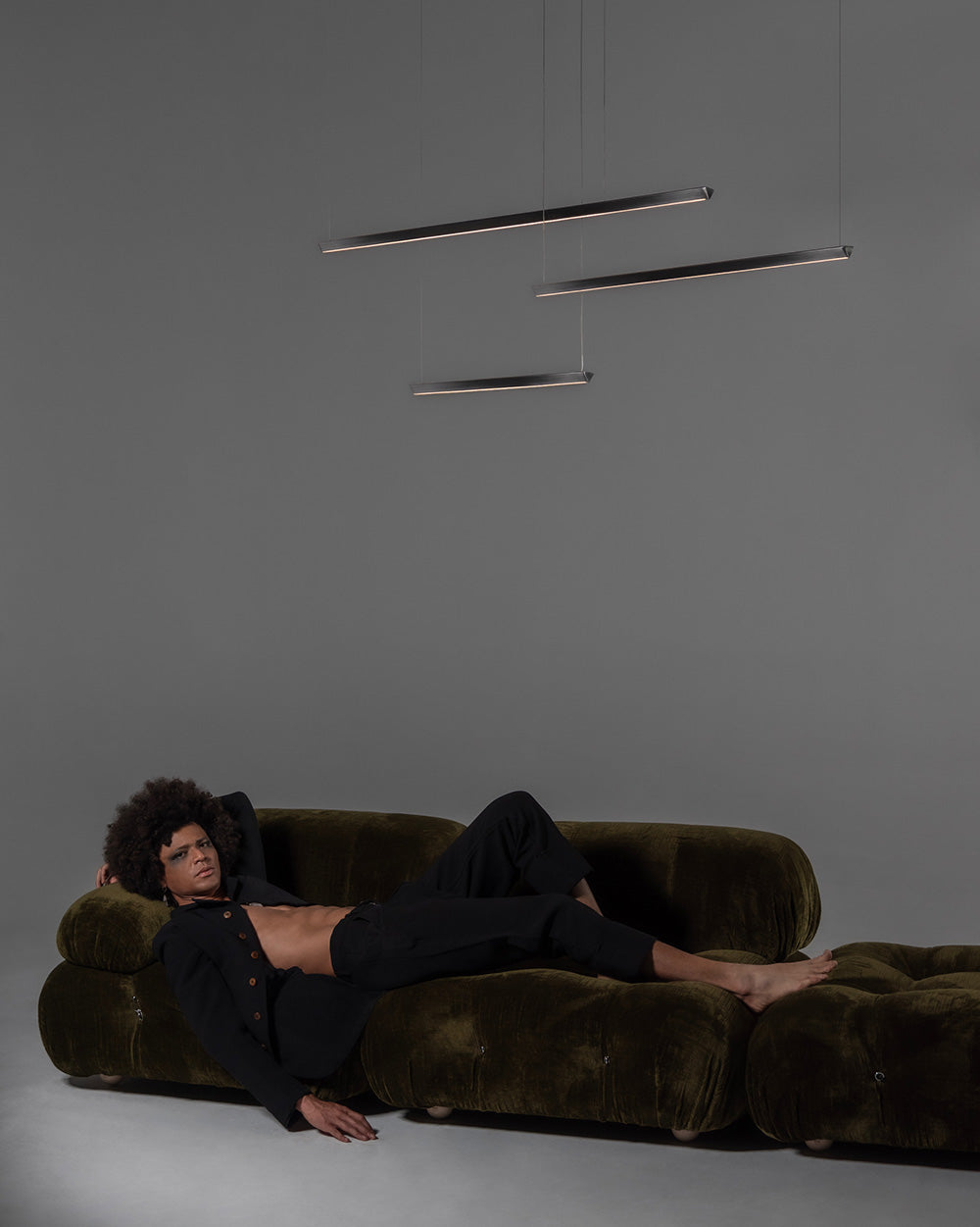 dark matt chandelier