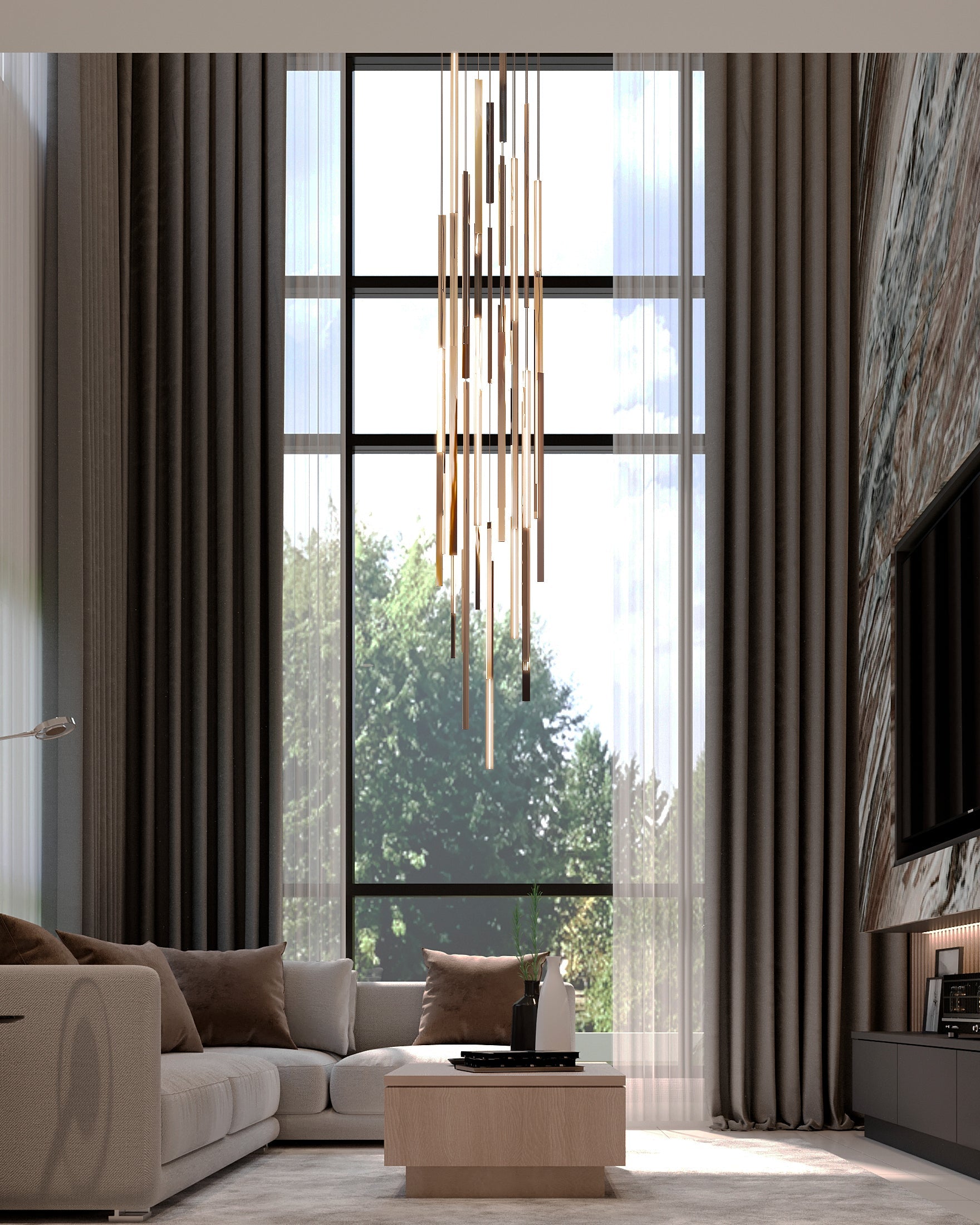 rose cooper chandelier