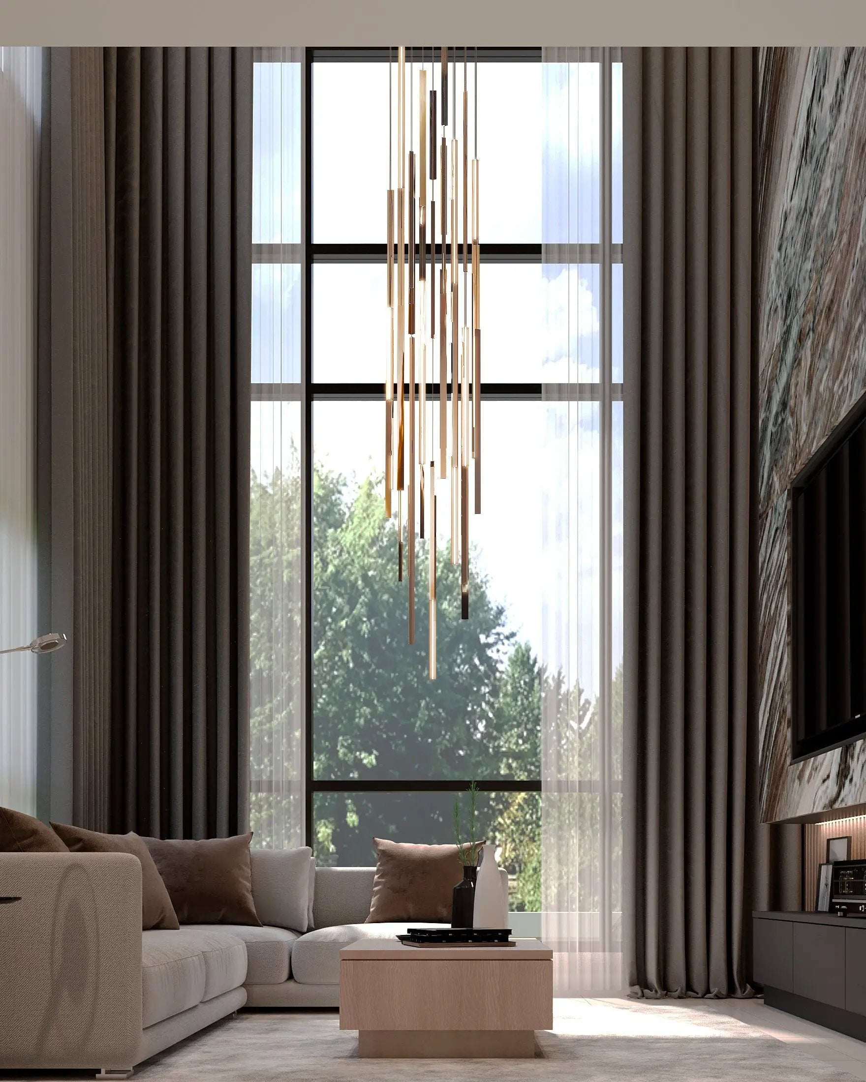 rose cooper chandelier