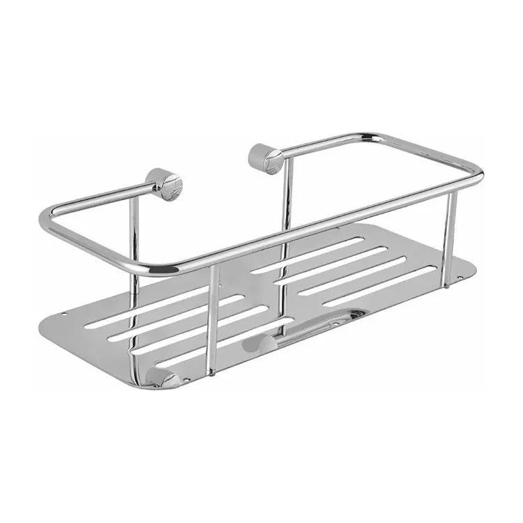 chrome shower basket