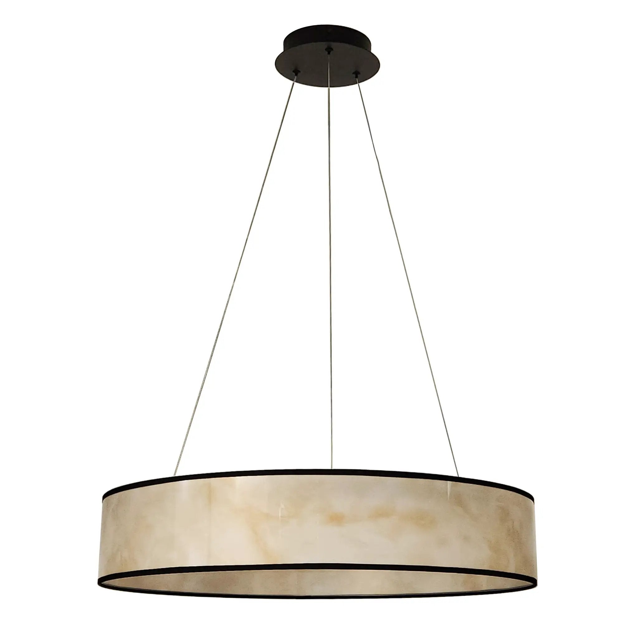 Dainolite 34W Pendant Light with Marble Alabaster Shade by Dainolite