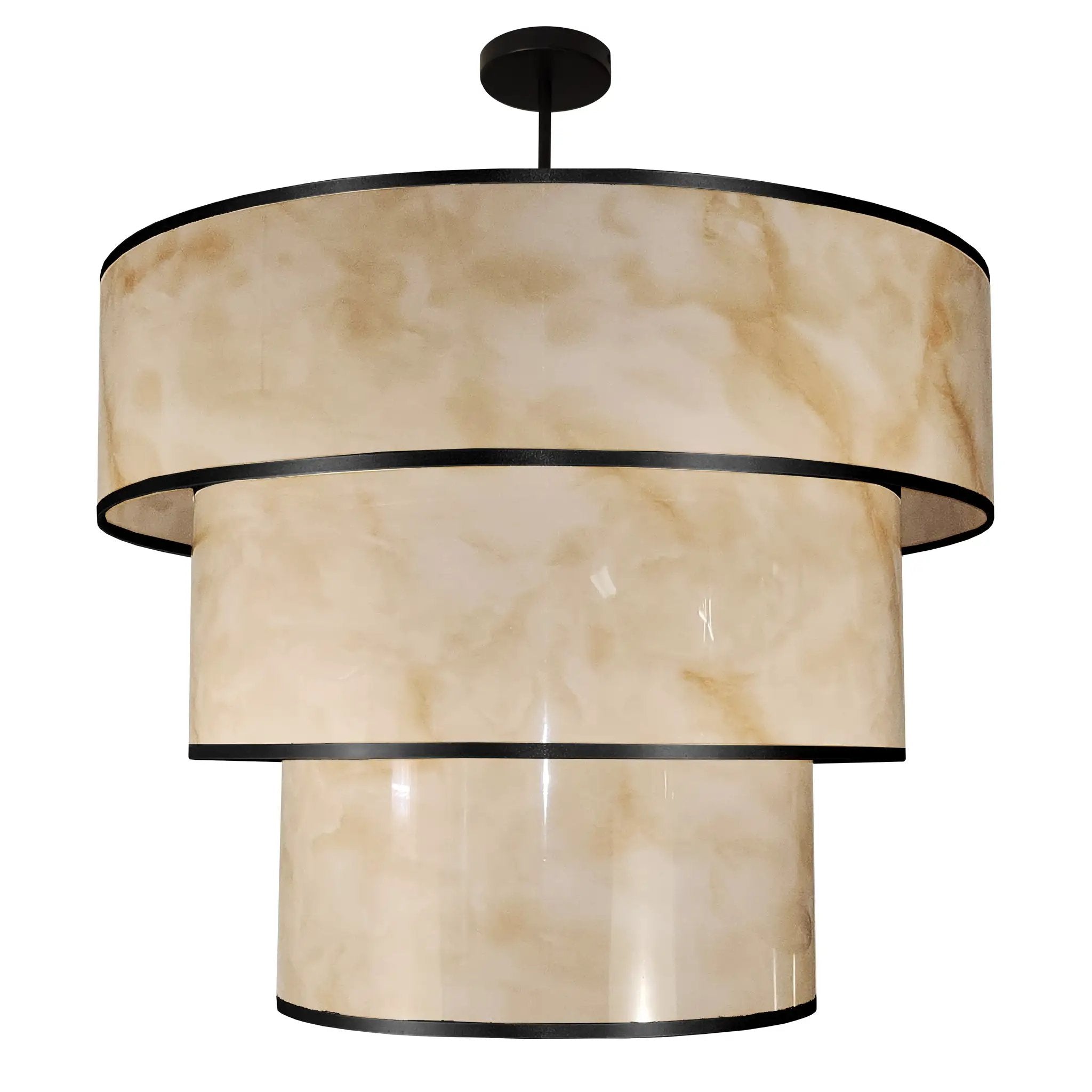 Dainolite 9 Light Incandescent Pendant Light with Marble Alabaster Shade by Dainolite