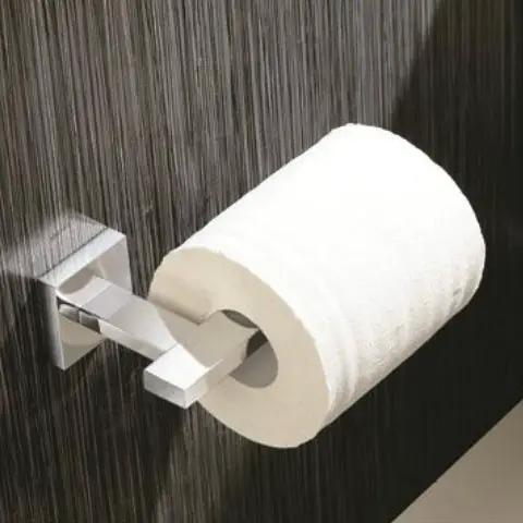 polished chrome toilet paper holder