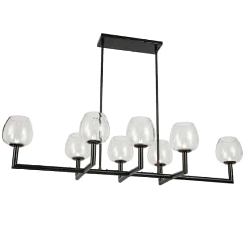 Dainolite 8 Light Incandescent Horizontal Chandelier by Dainolite