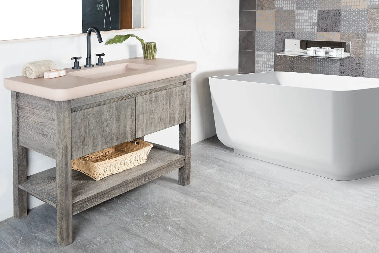 driftwood vanity