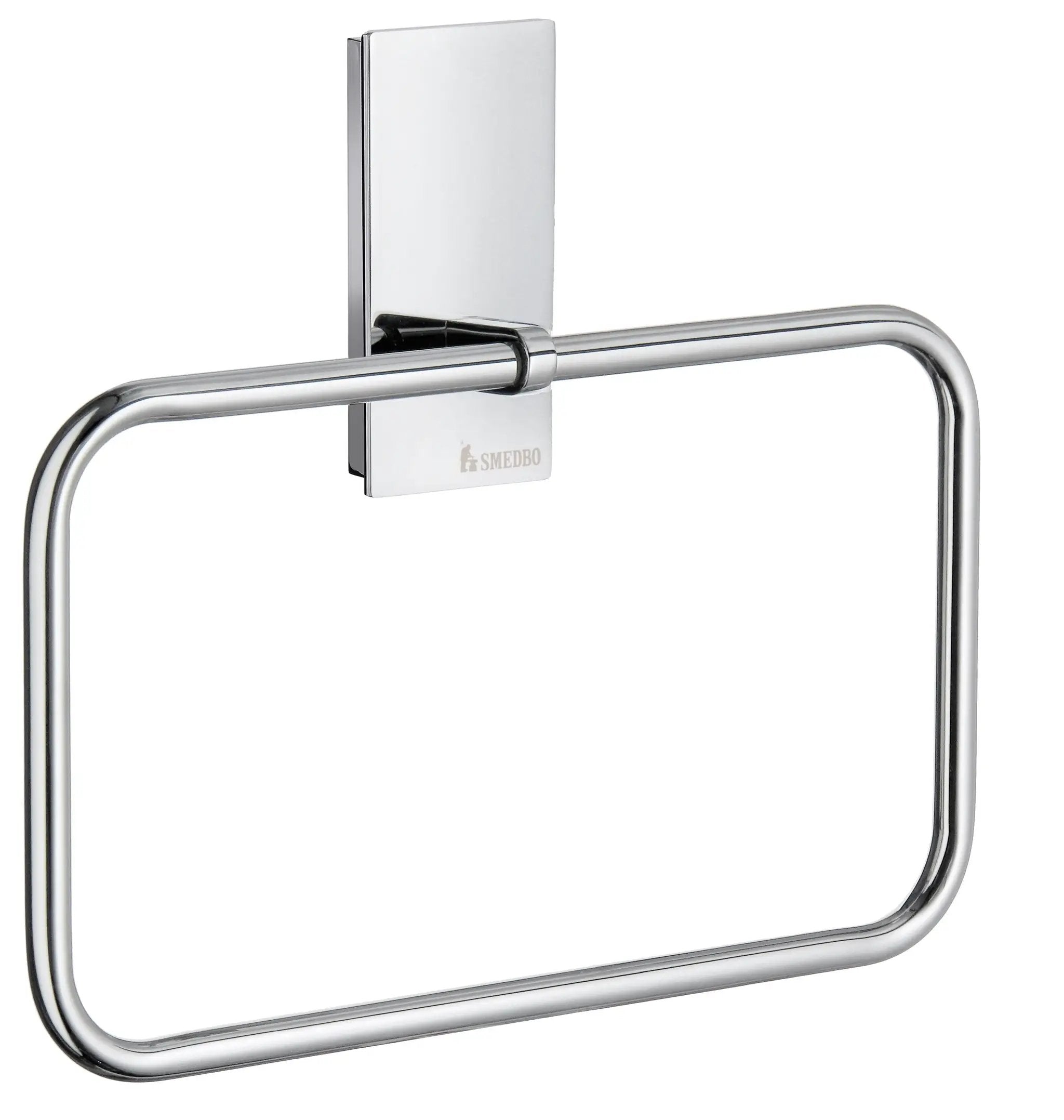 polished chrome towel ring