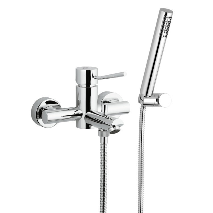 chrome tub filler