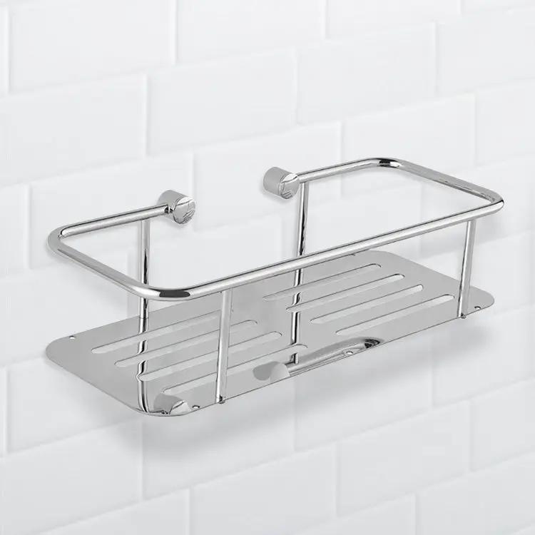 chrome shower basket