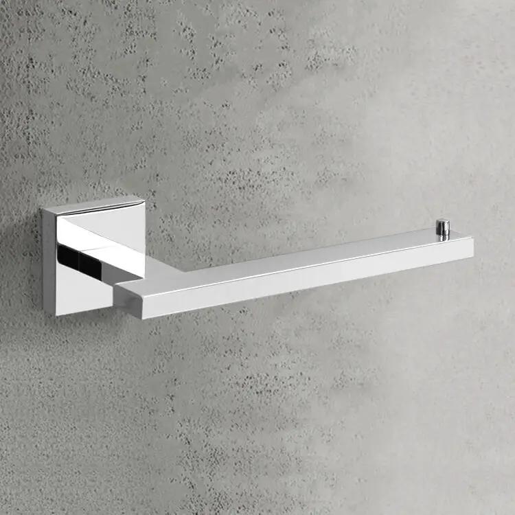 polished chrome toilet paper holder