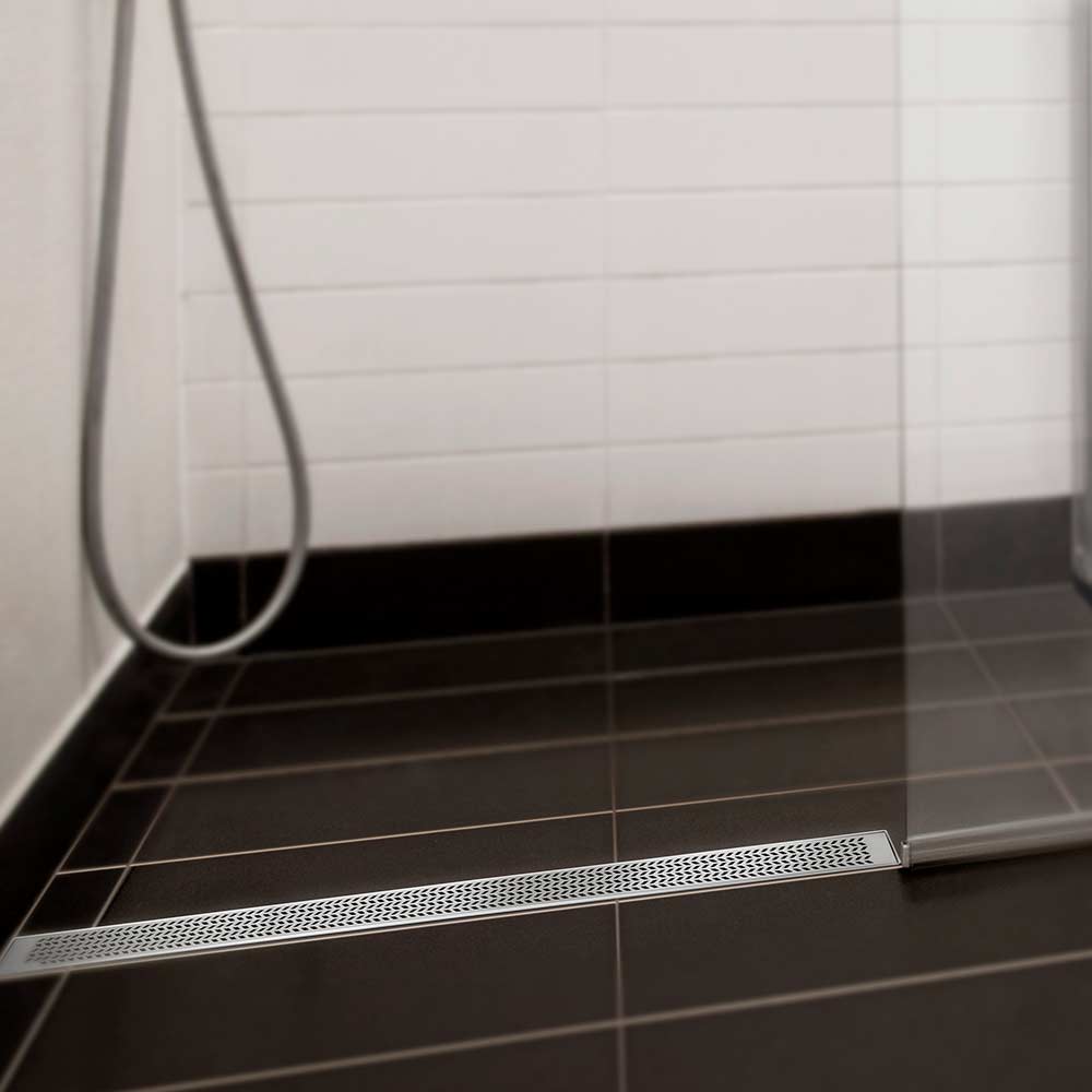 satin linear drain