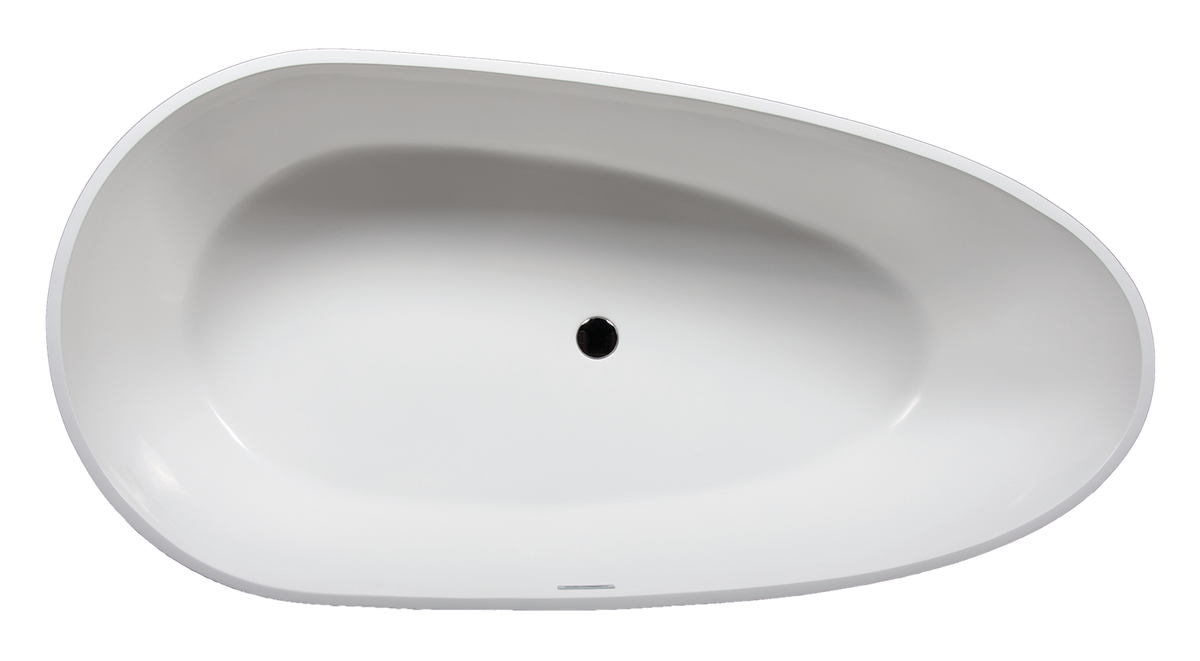 matte white freestanding bathtub