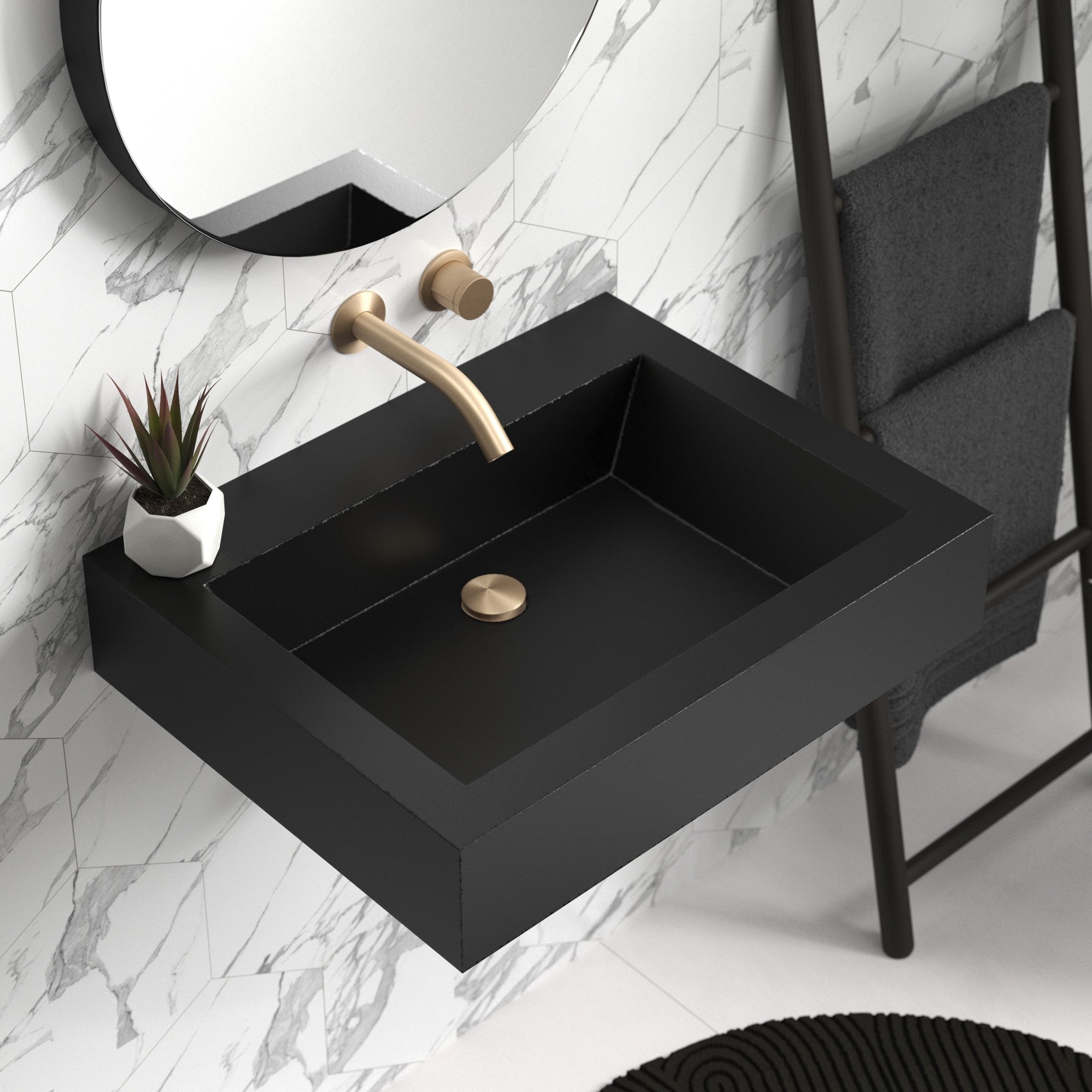 charcoal bathroom sink