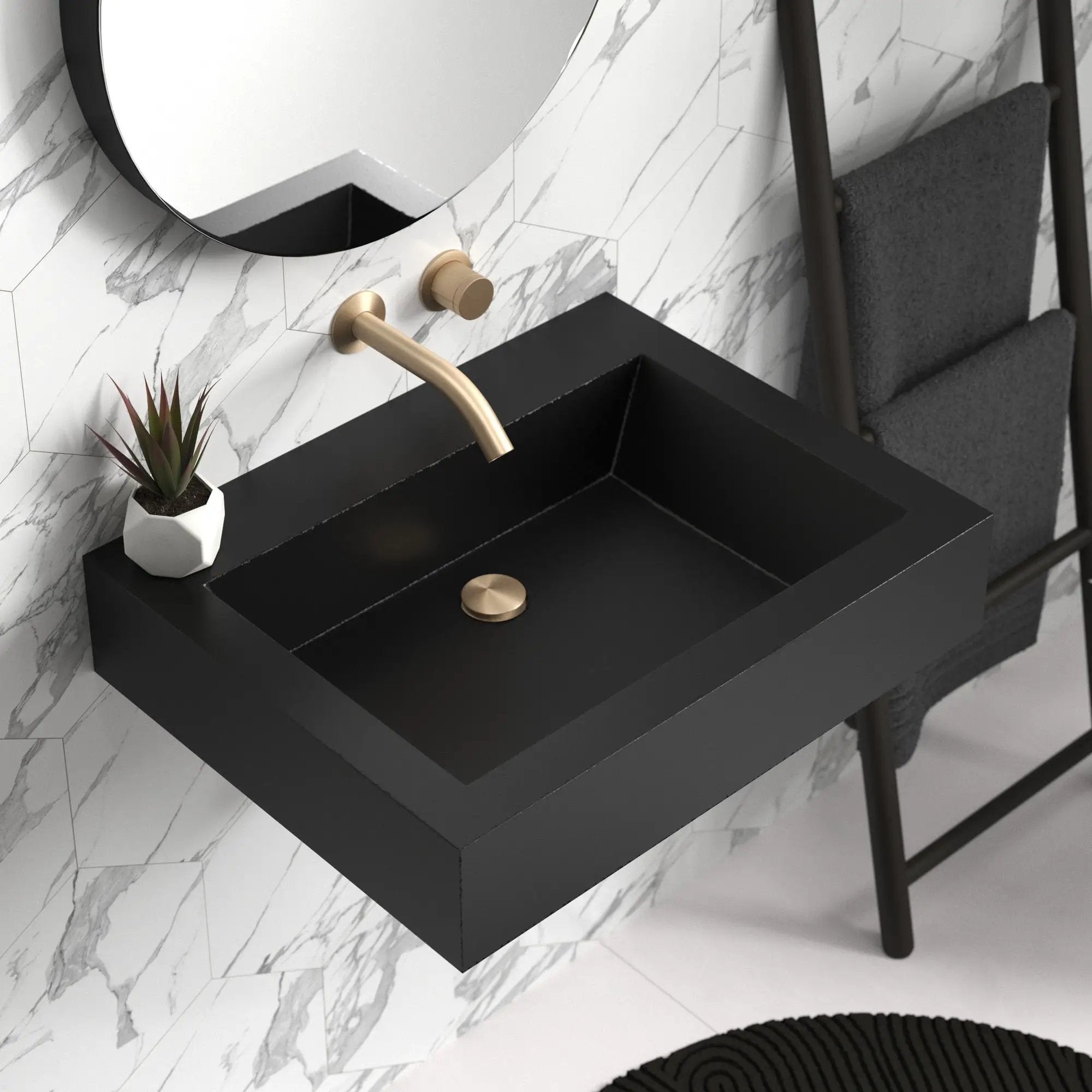 charcoal bathroom sink