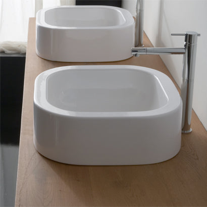 white bathroom sink