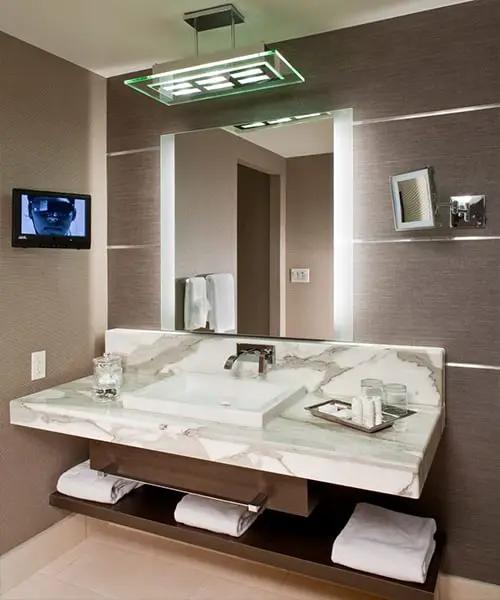lighted mirror