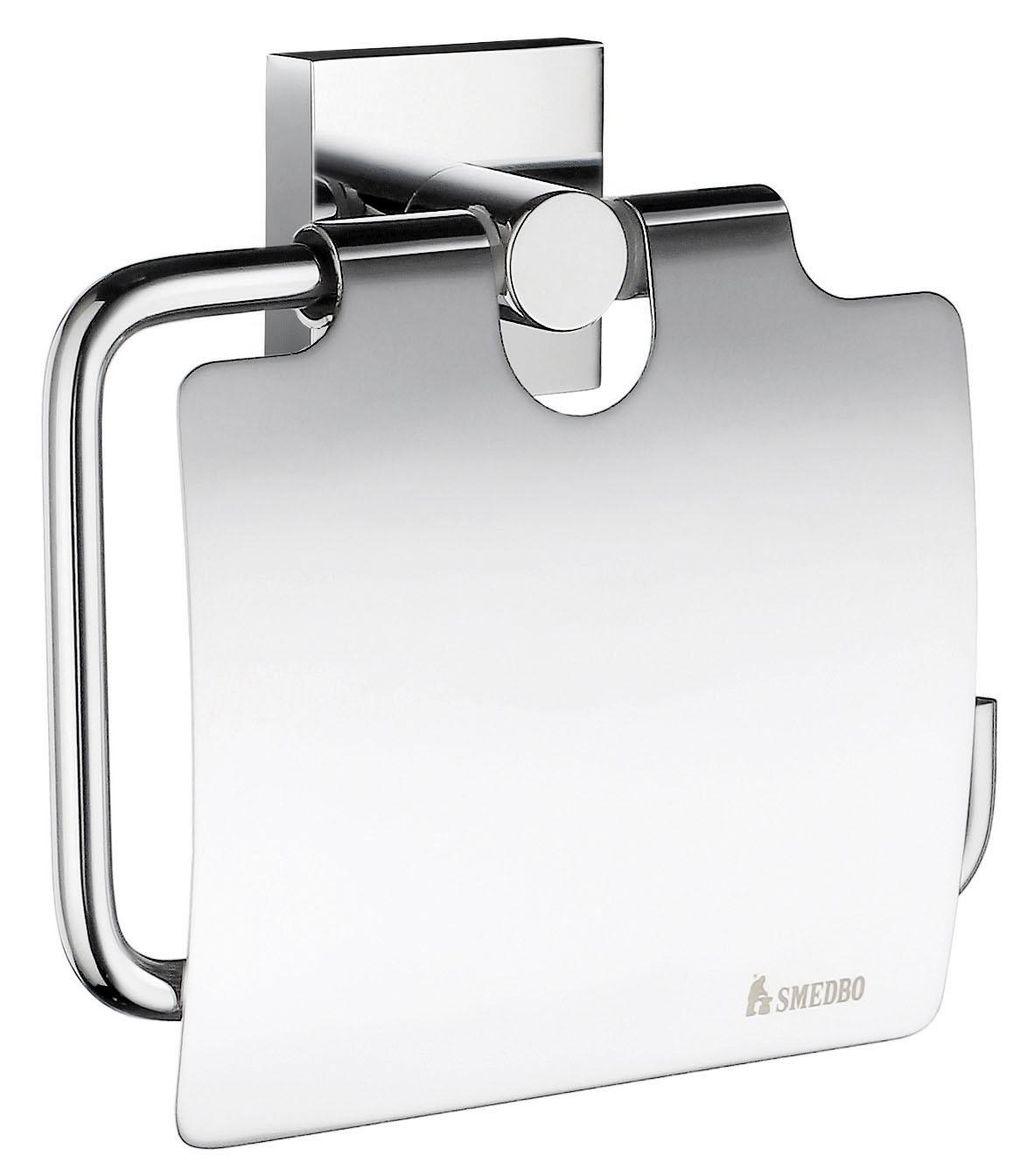 polished chrome toilet roll holder