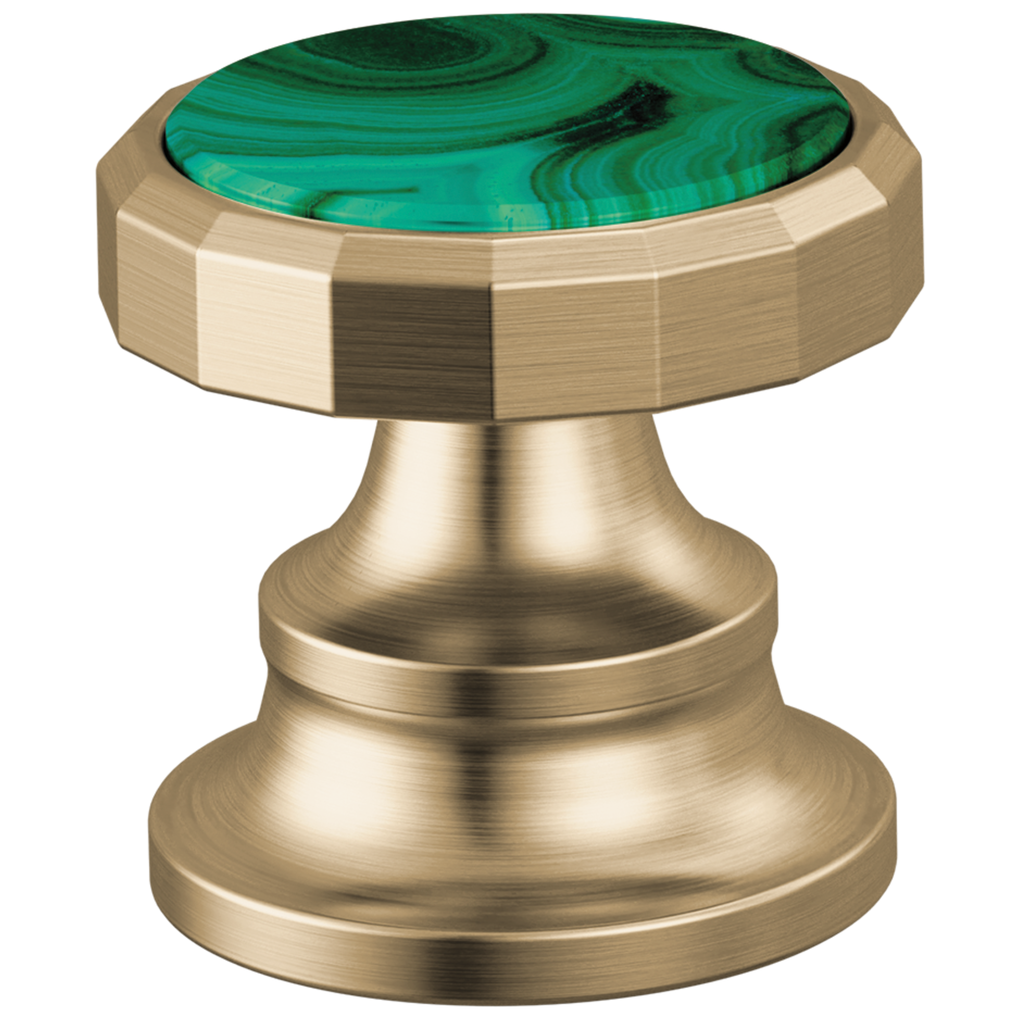 Brizo Beauclere Widespread Lavatory Wheel Handle Kit with Malachite Insert by Brizo