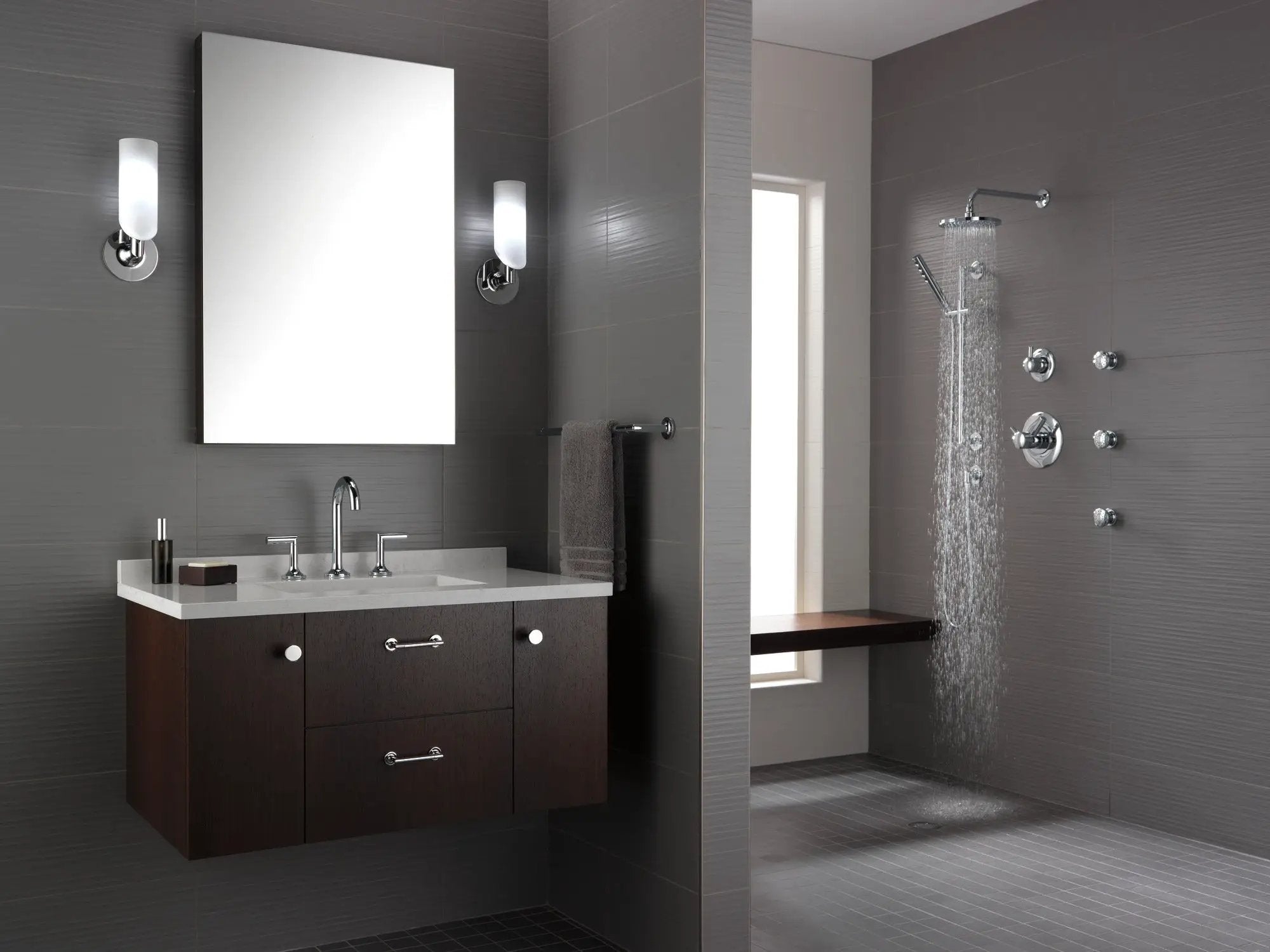 chrome towel bar