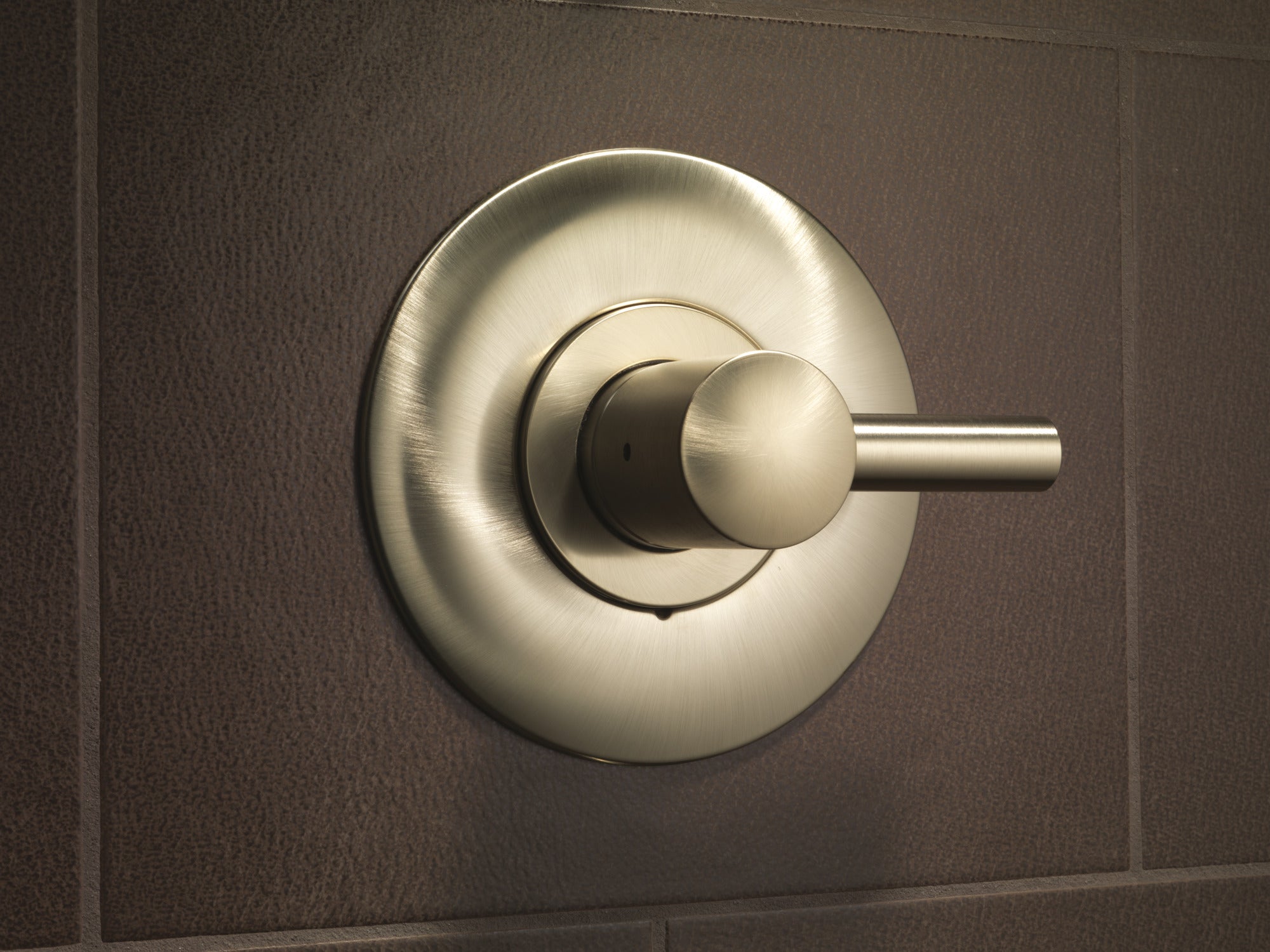 brushed nickel lever handle