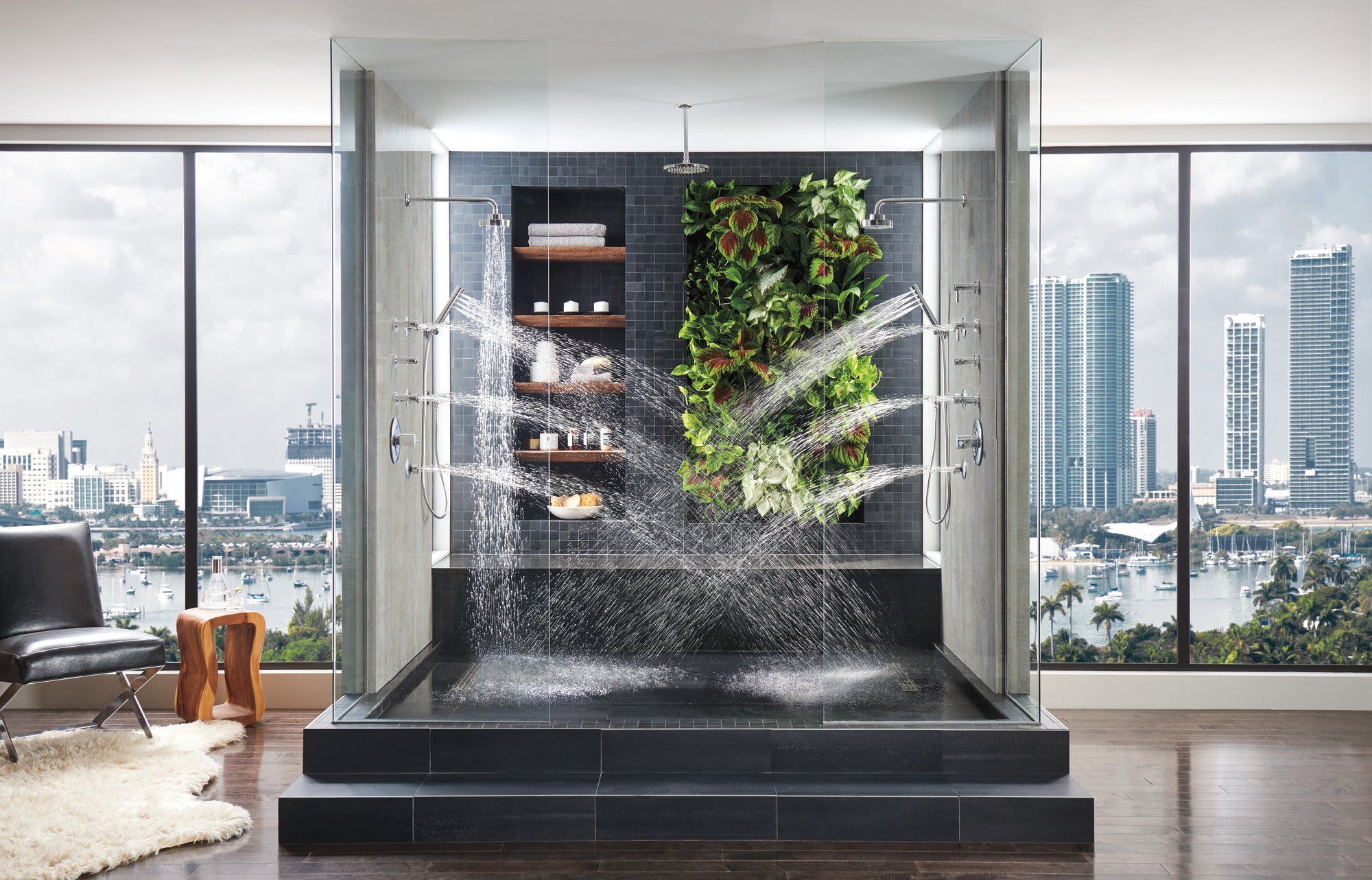 chrome showerhead