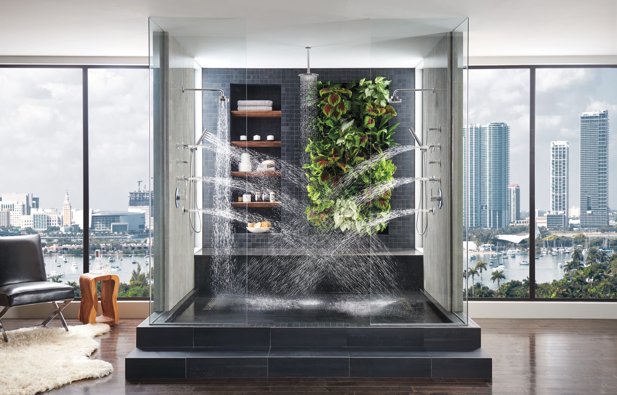 chrome showerhead