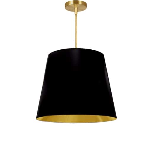 Dainolite 1 Light Oversized Drum Pendant by Dainolite