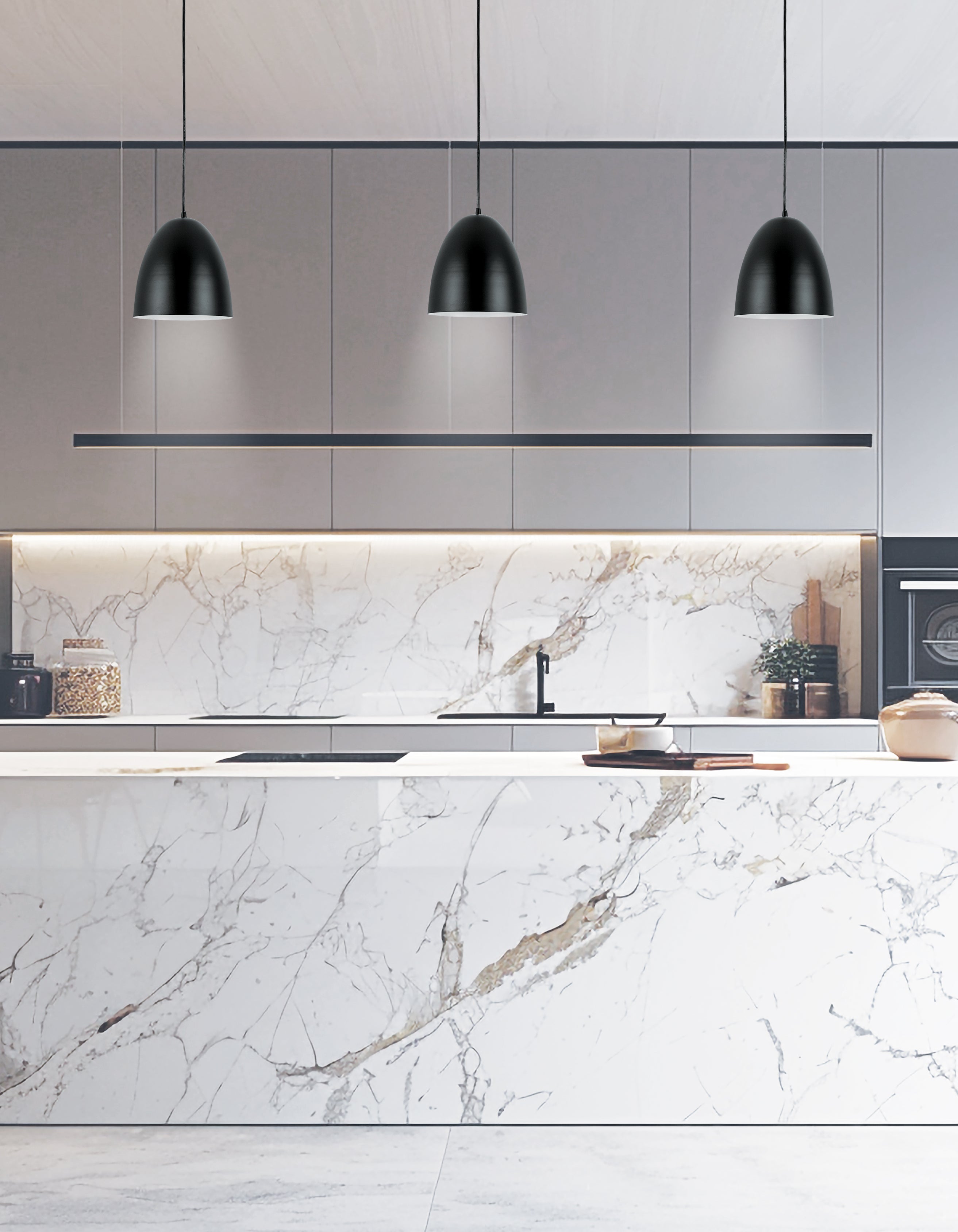 matte black pendants