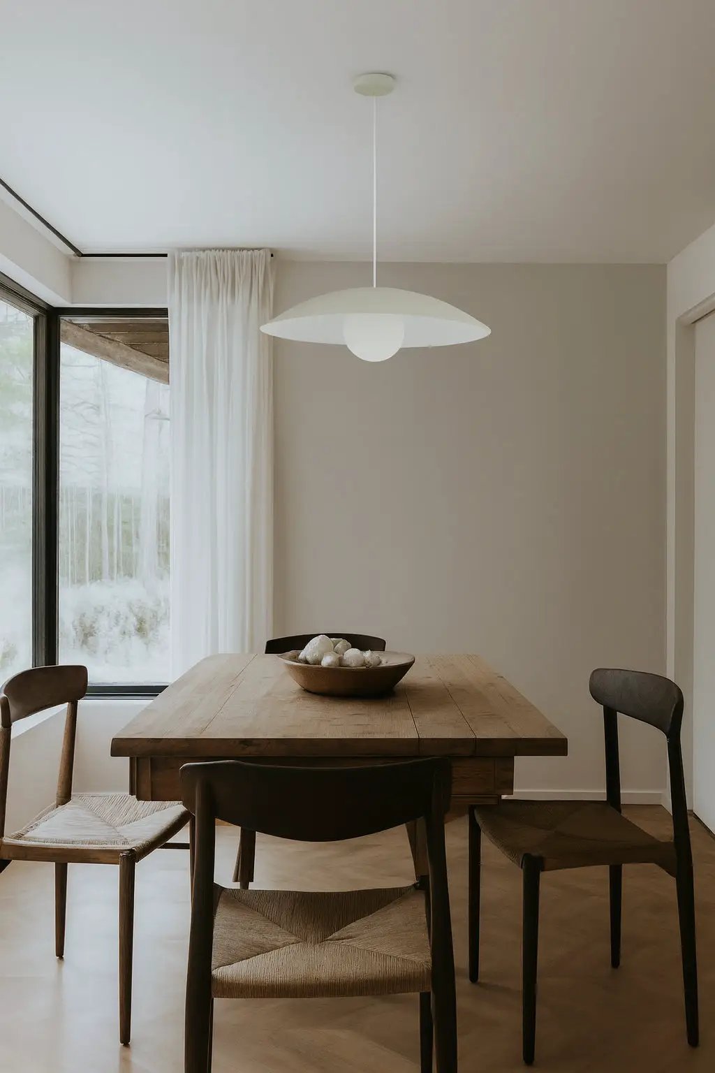matte linen pendant light
