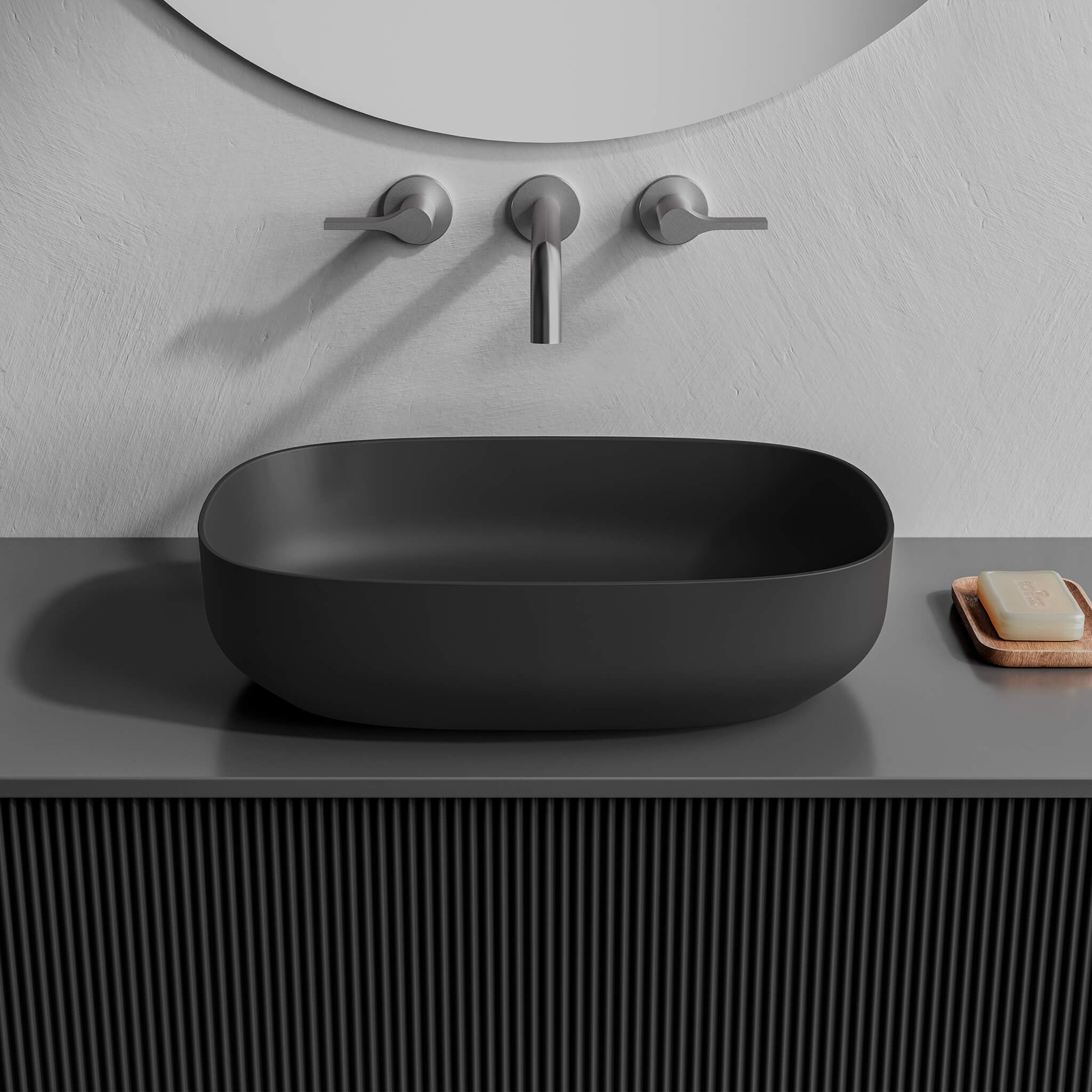 black matte sink