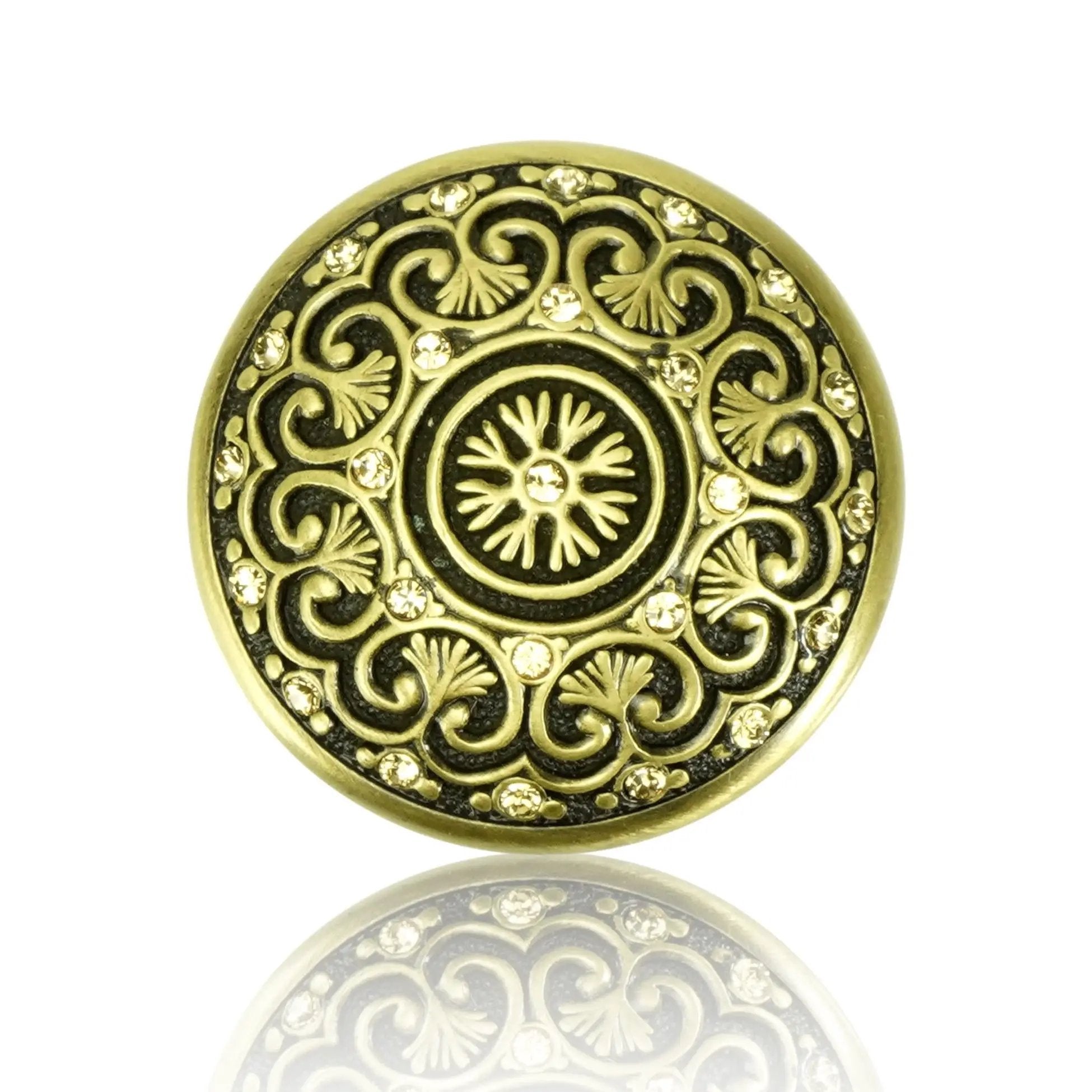 Edgar Berebi Clear Crystal York Knob by Edgar Berebi