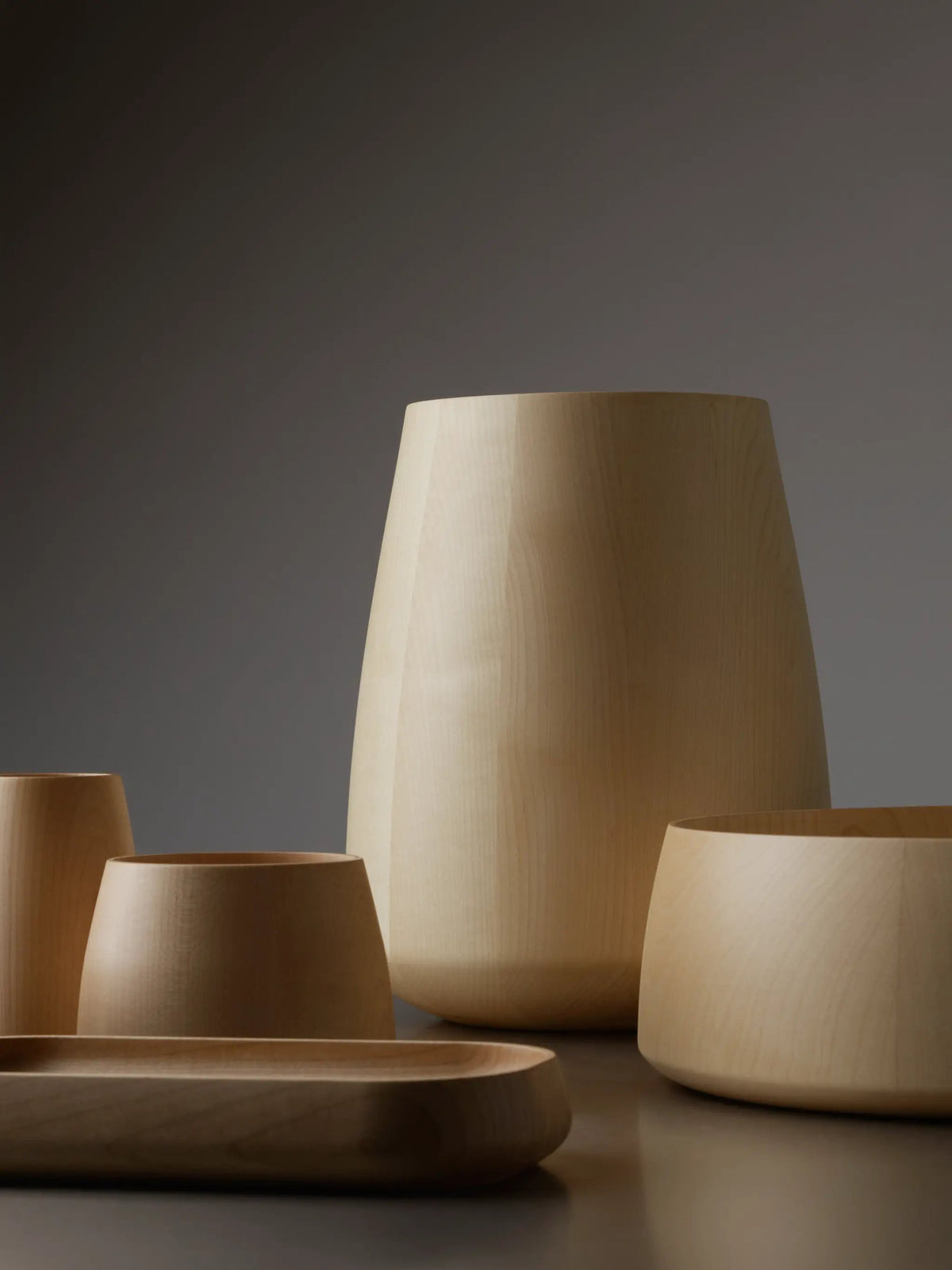maple natural paper bin