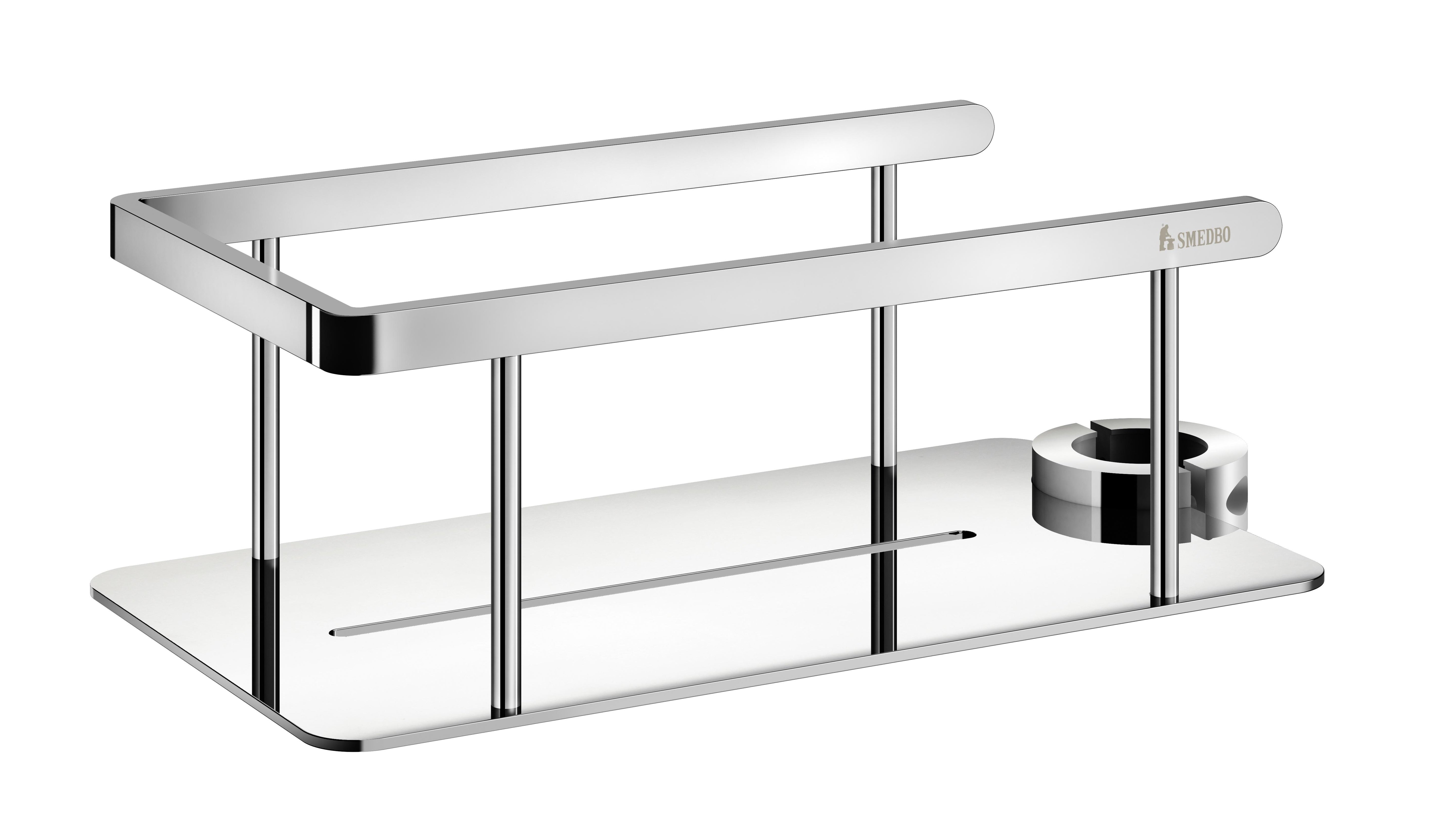 chromed shower basket