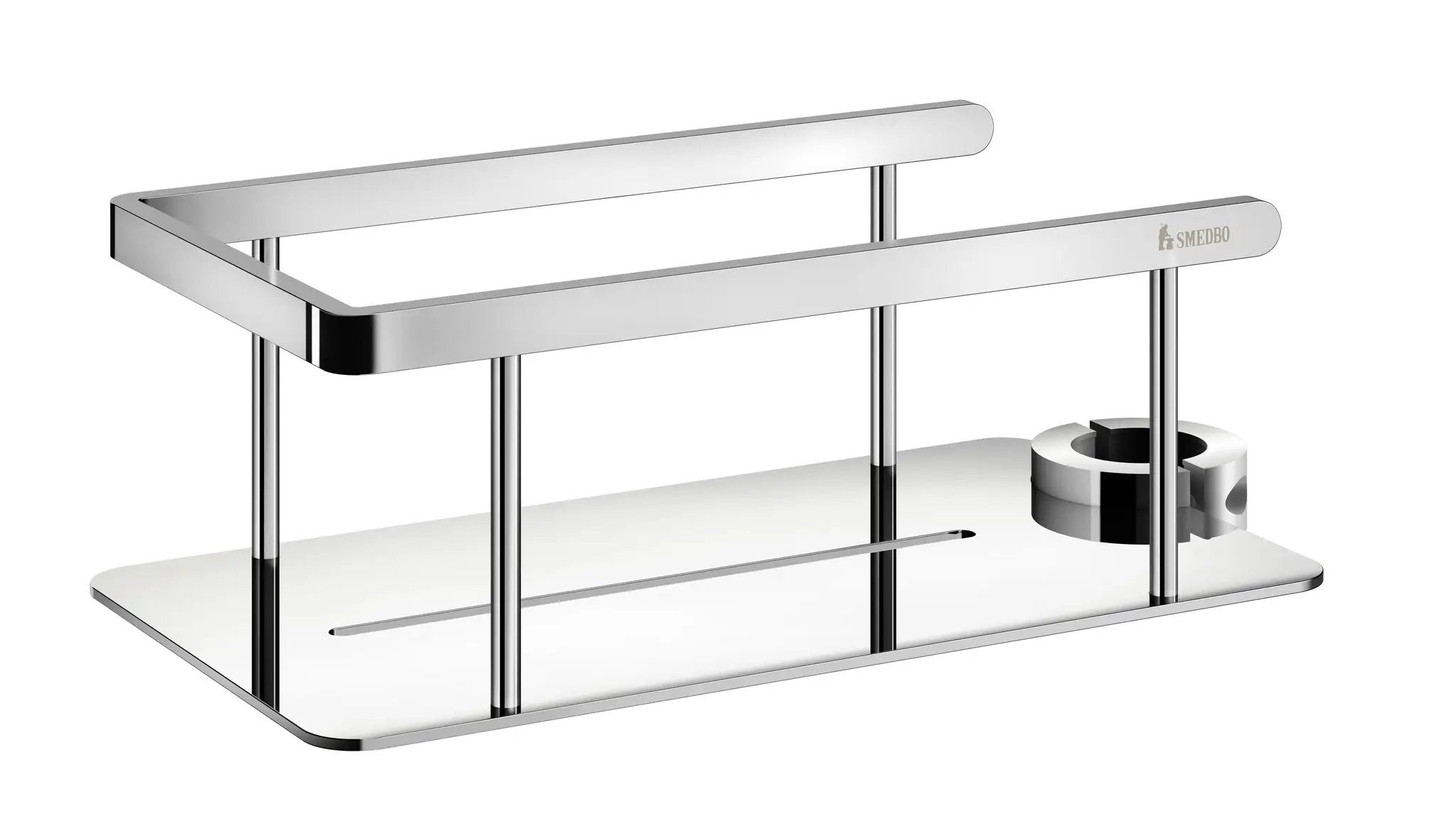chromed shower basket