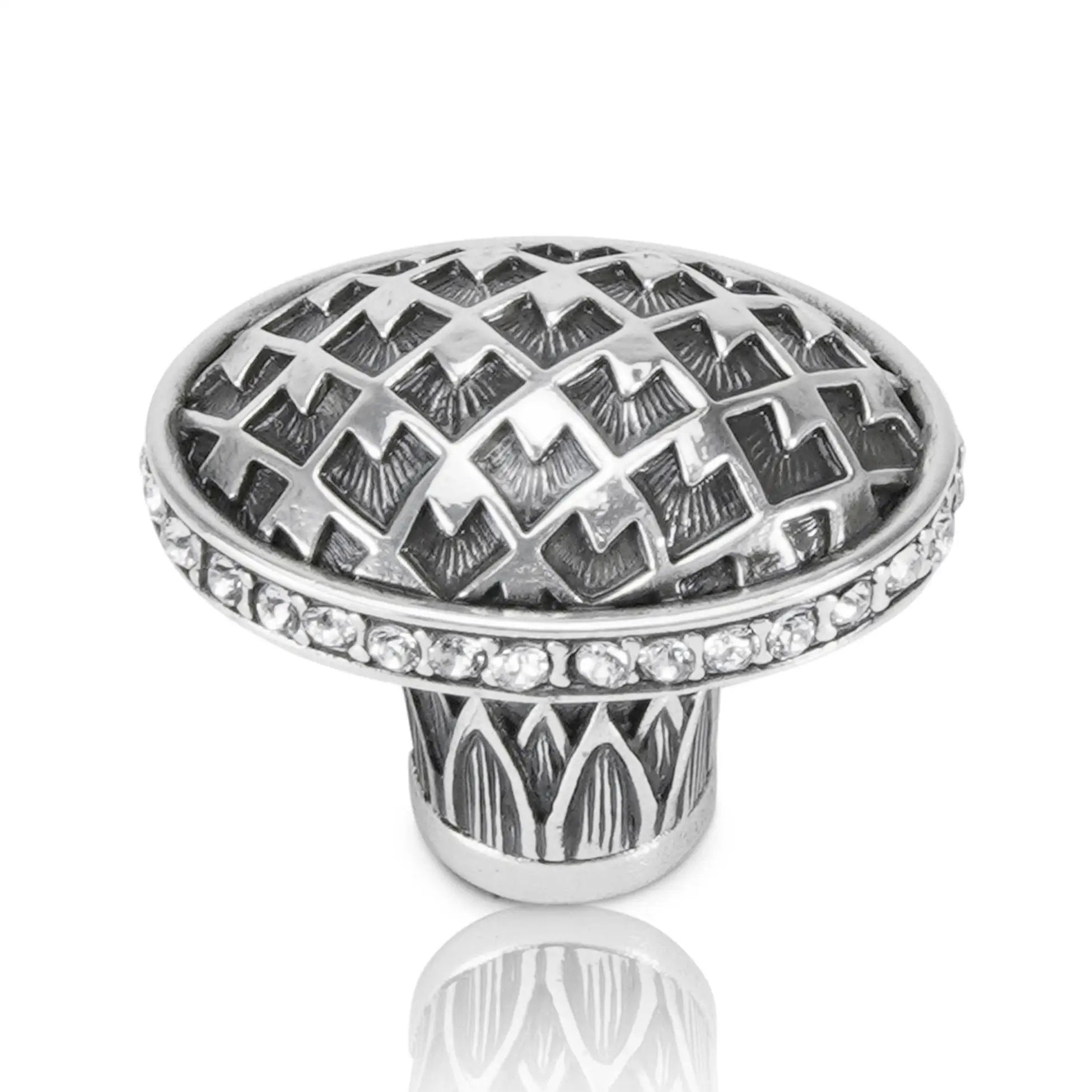 burnish silver knob