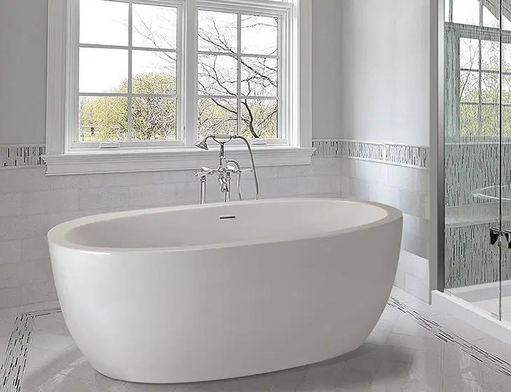 white bathtub