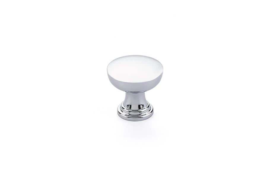 polished chrome cabinet knob