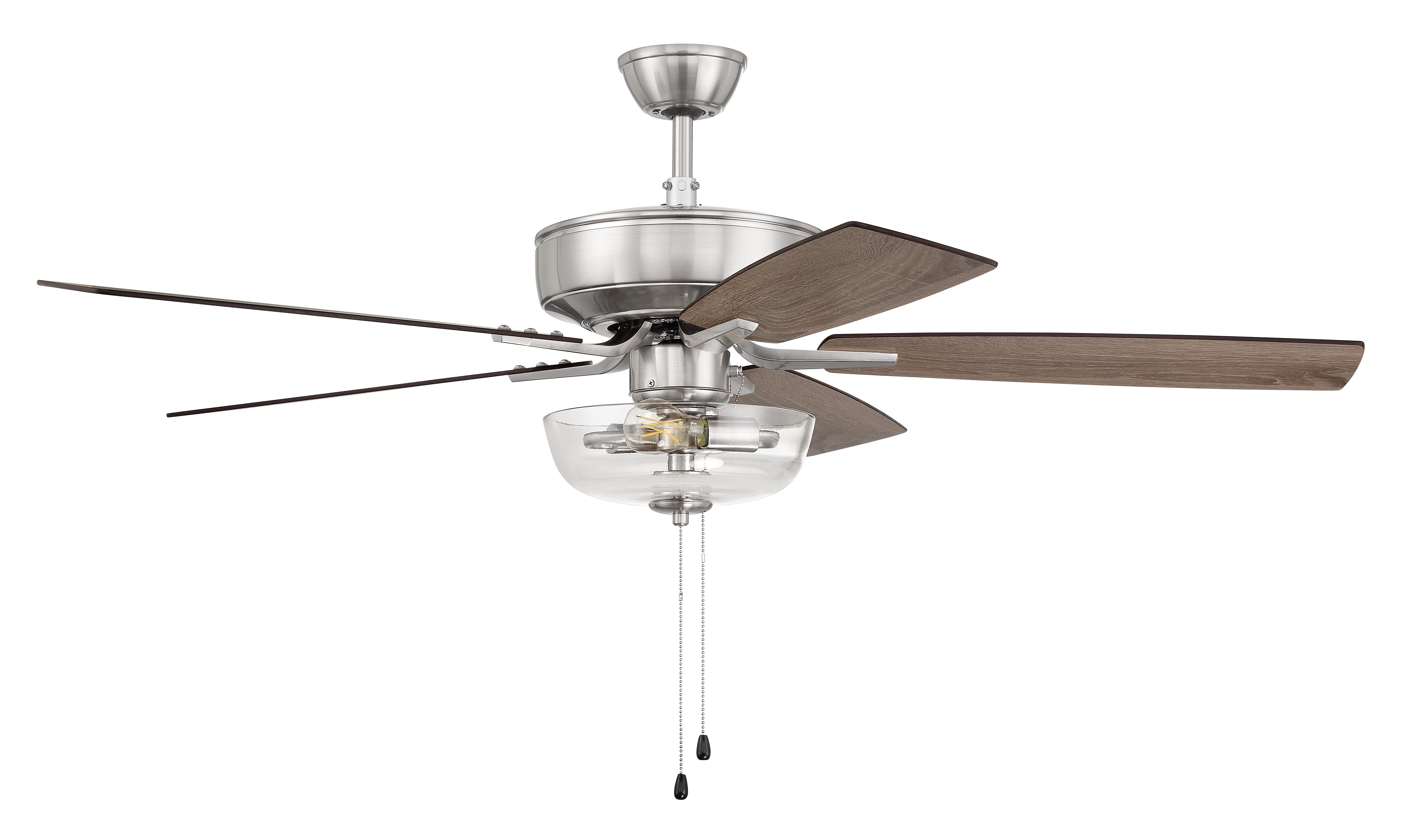 brushed polished nickel ceiling fans