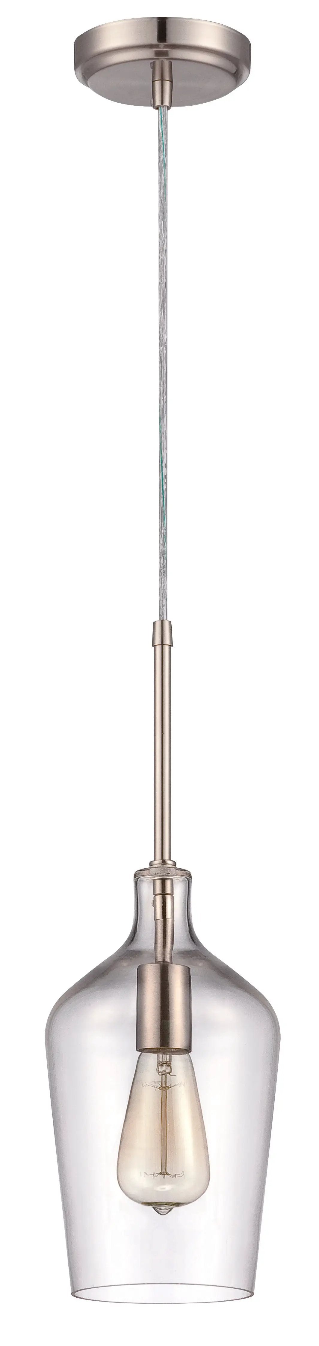 brushed polished nickel pendants