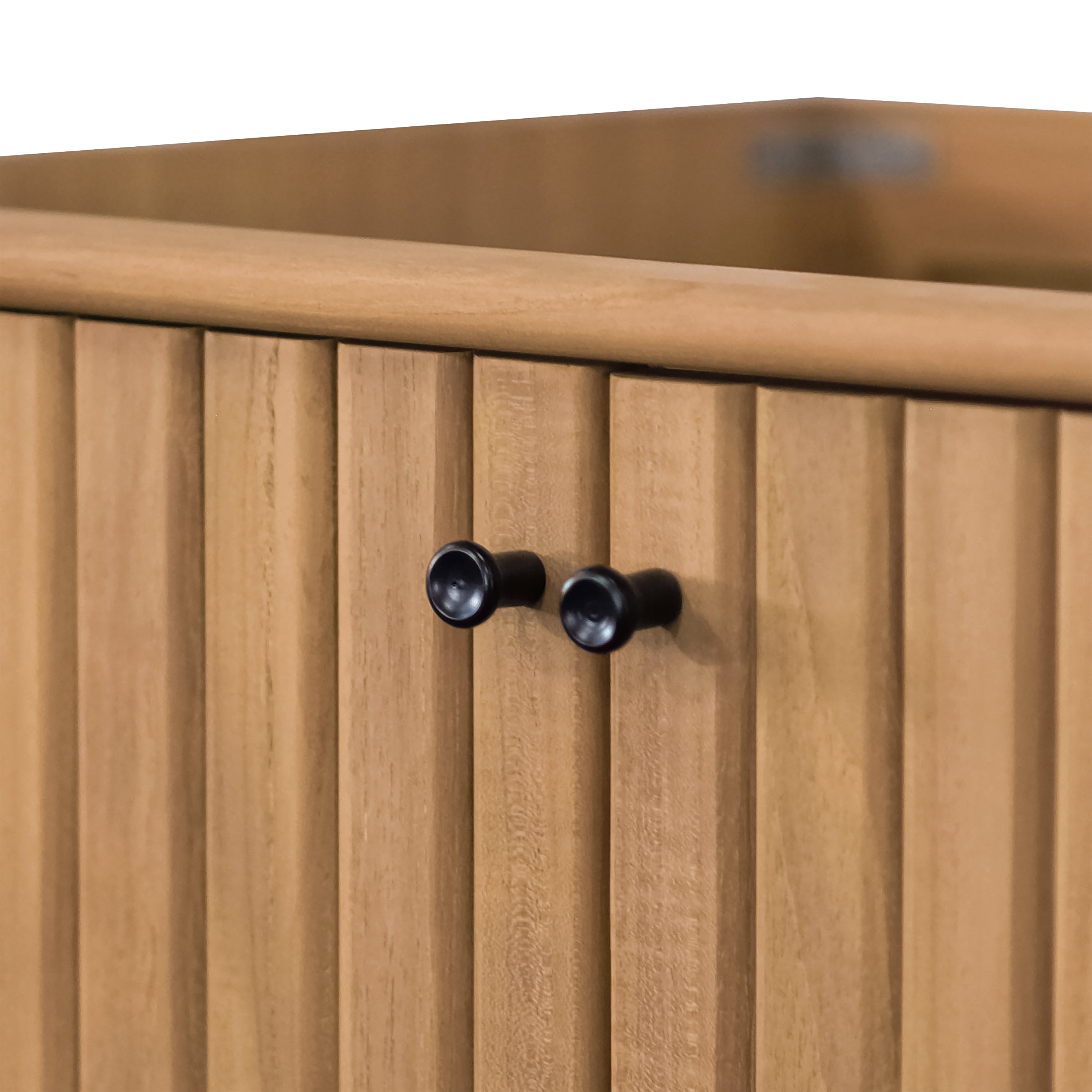 natural teak vanity set