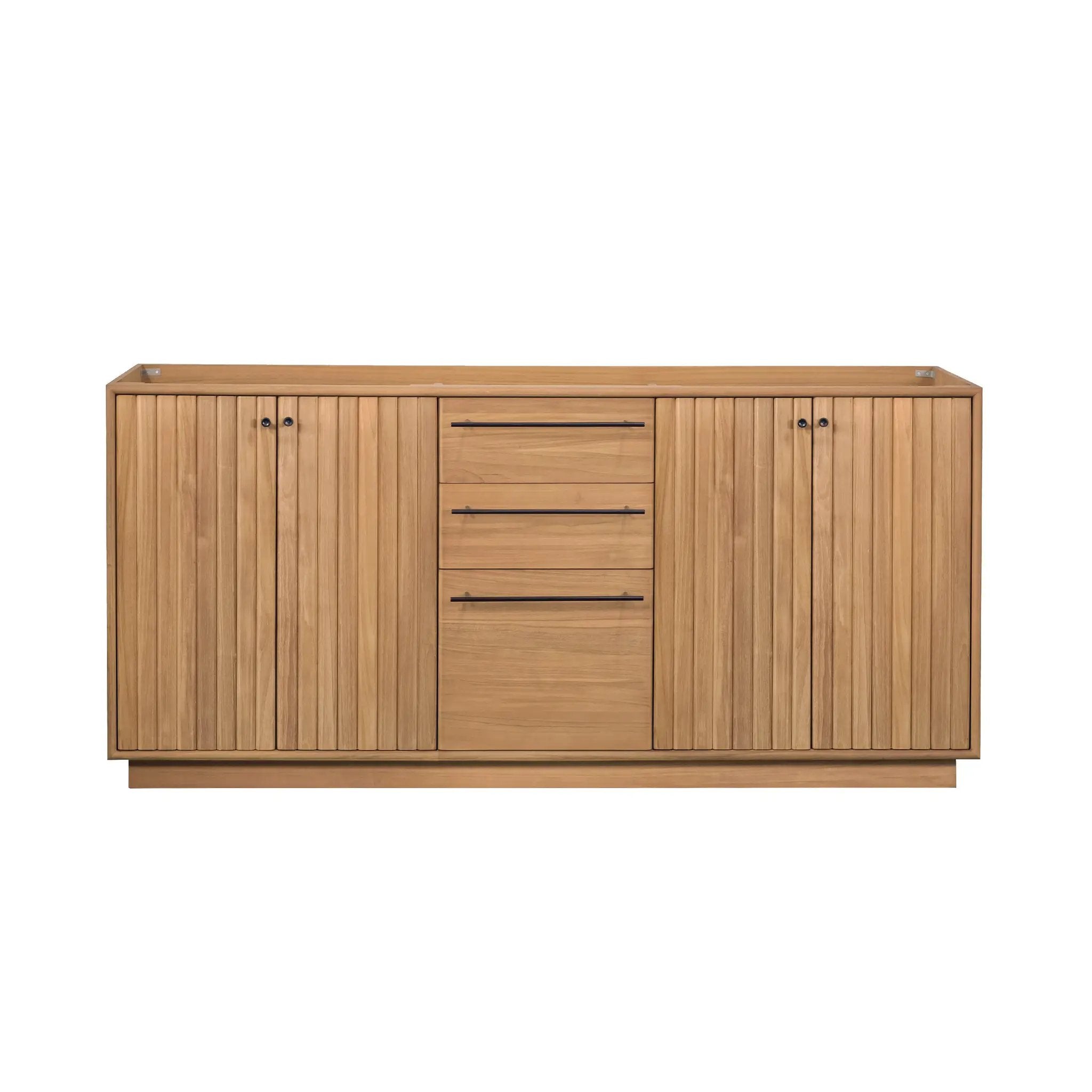 natural teak vanity base