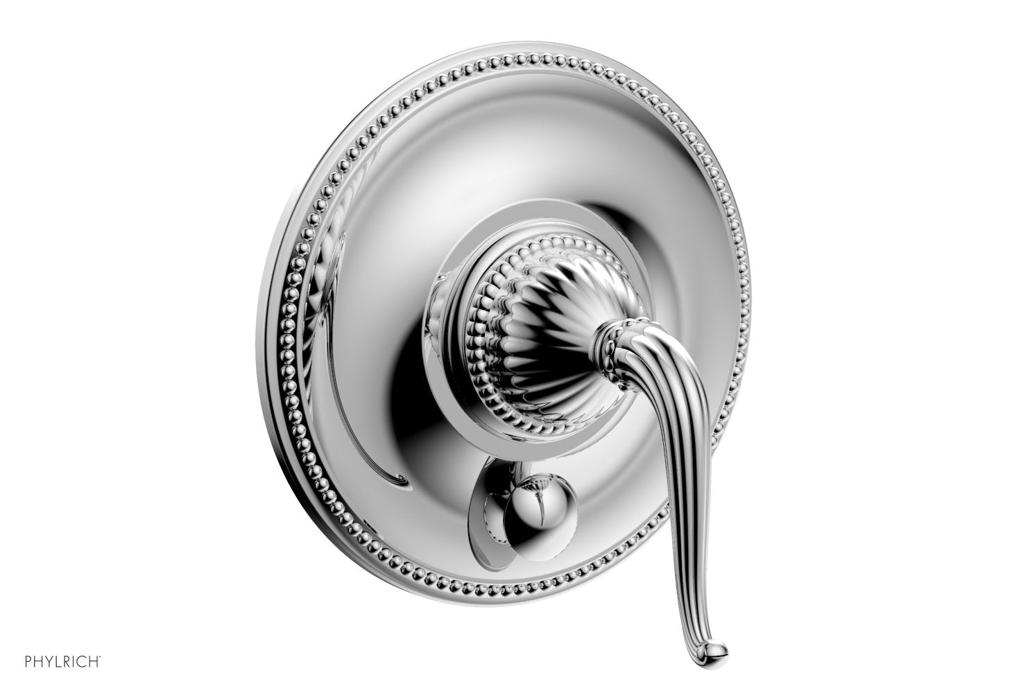 polished chrome shower plate